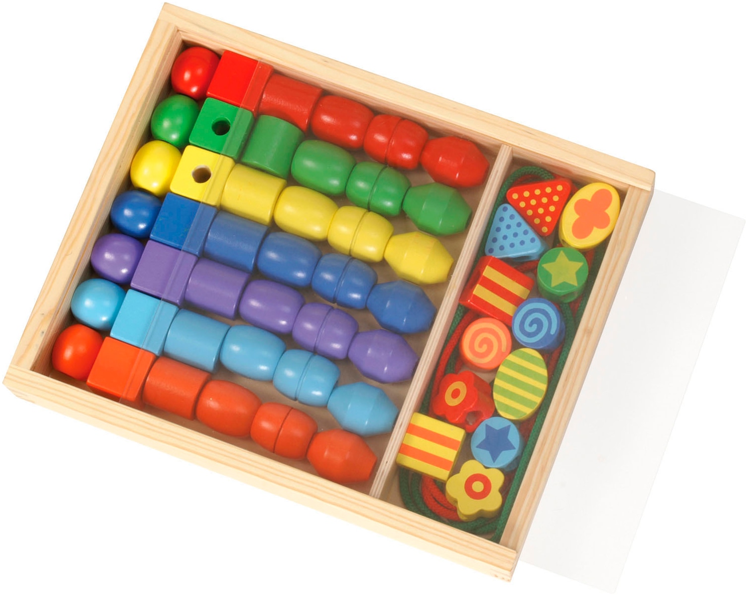 Lena® Set créatif »Super Beads Holzfädelperlen« FSC® - schützt Wald