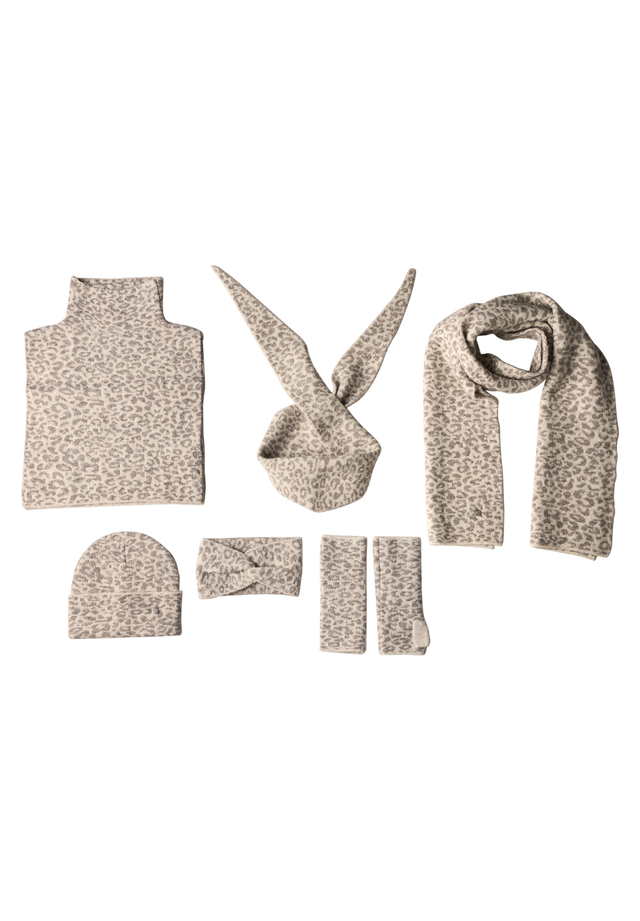 Image of STREET ONE Strickschal Jacquard Schal mit Leo-Muster