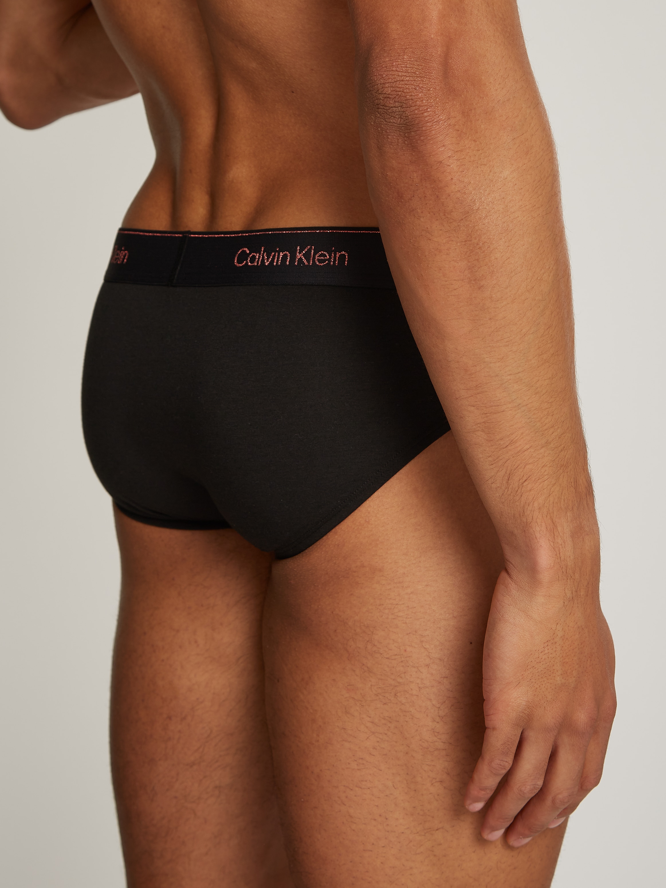 Calvin Klein Underwear Hipster »HIP BRIEF 3PK«, (Packung, 3 St., 3er-Pack), mit Logo-Elastikbund (3 Stück)