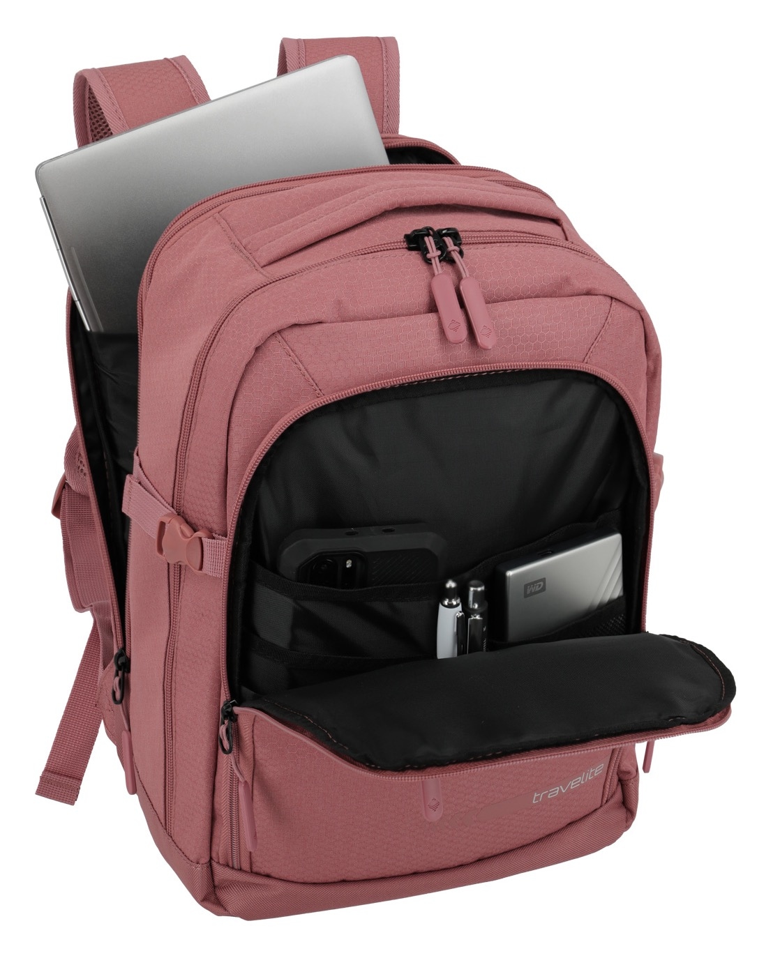 travelite Sac à dos pour ordinateur portable »KICK OFF Reiserucksack« idéal comme bagage cabine, pour le travail, les loisirs et les voyages