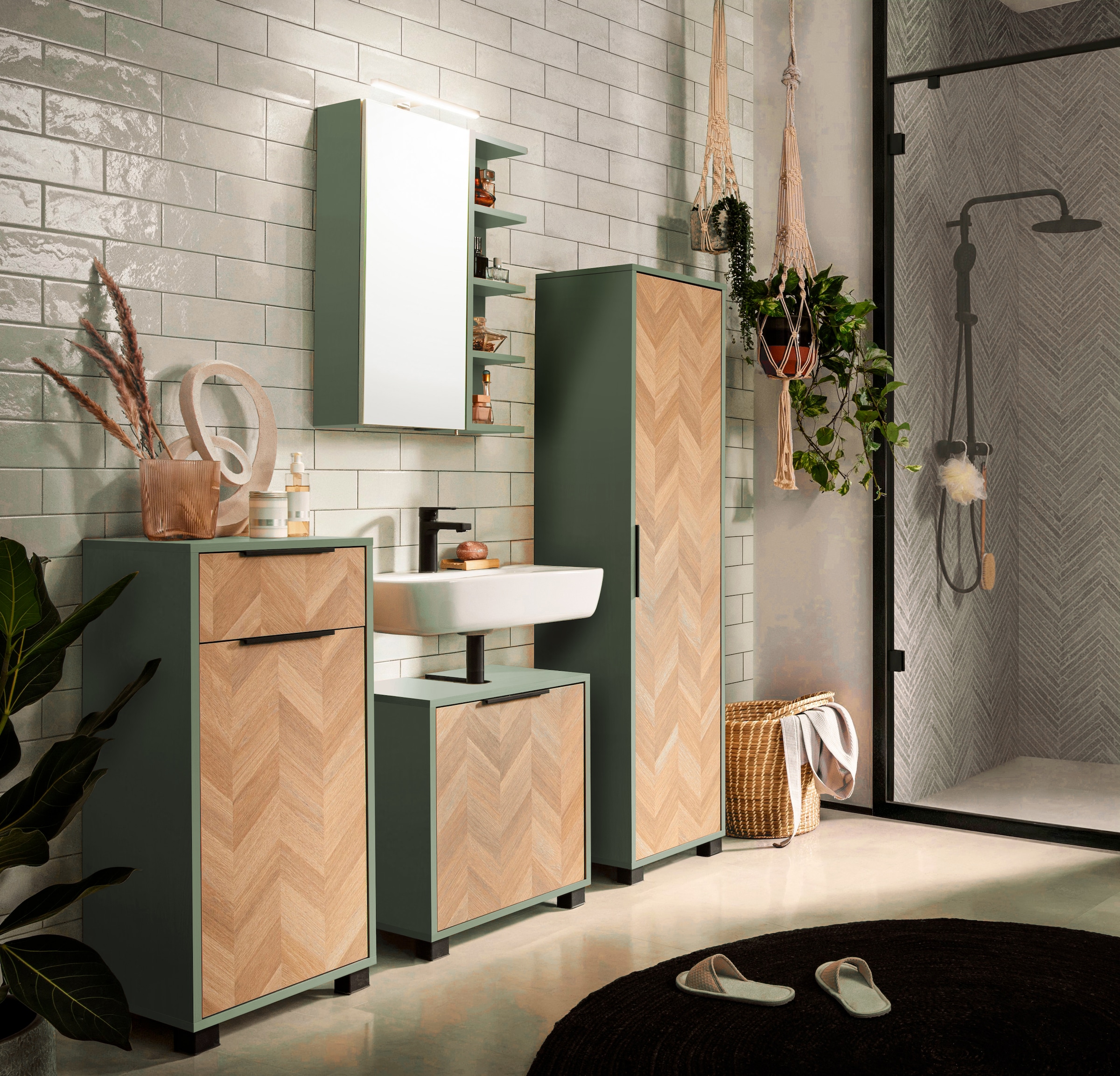 Schildmeyer Armoire sous lavabo »Piazza, Breite 50,3 cm« 1 cuis tlg. Made in Germany
