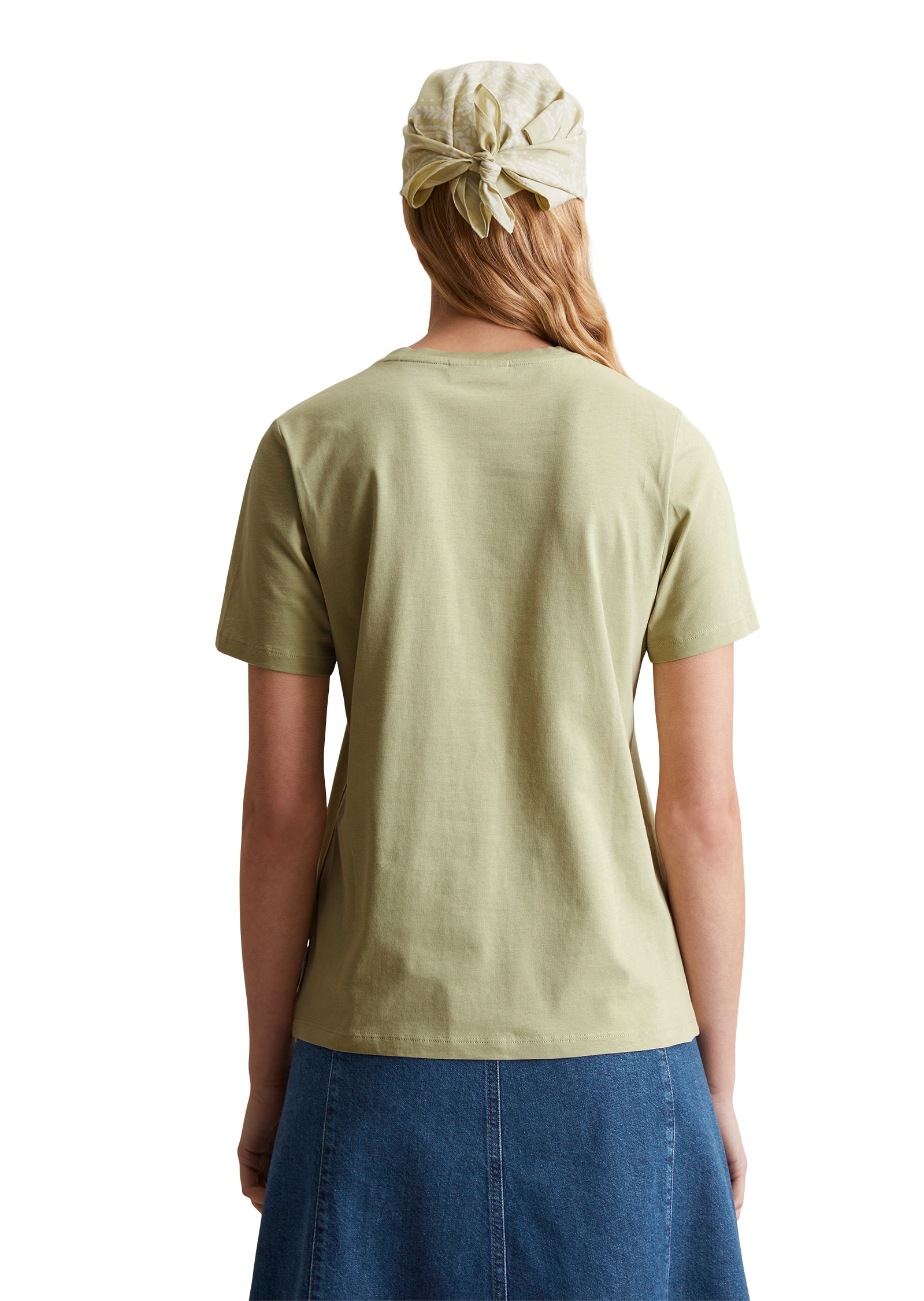 Marc O'Polo DENIM T-Shirt, Basic, kleiner Markenprint, reugular fit
