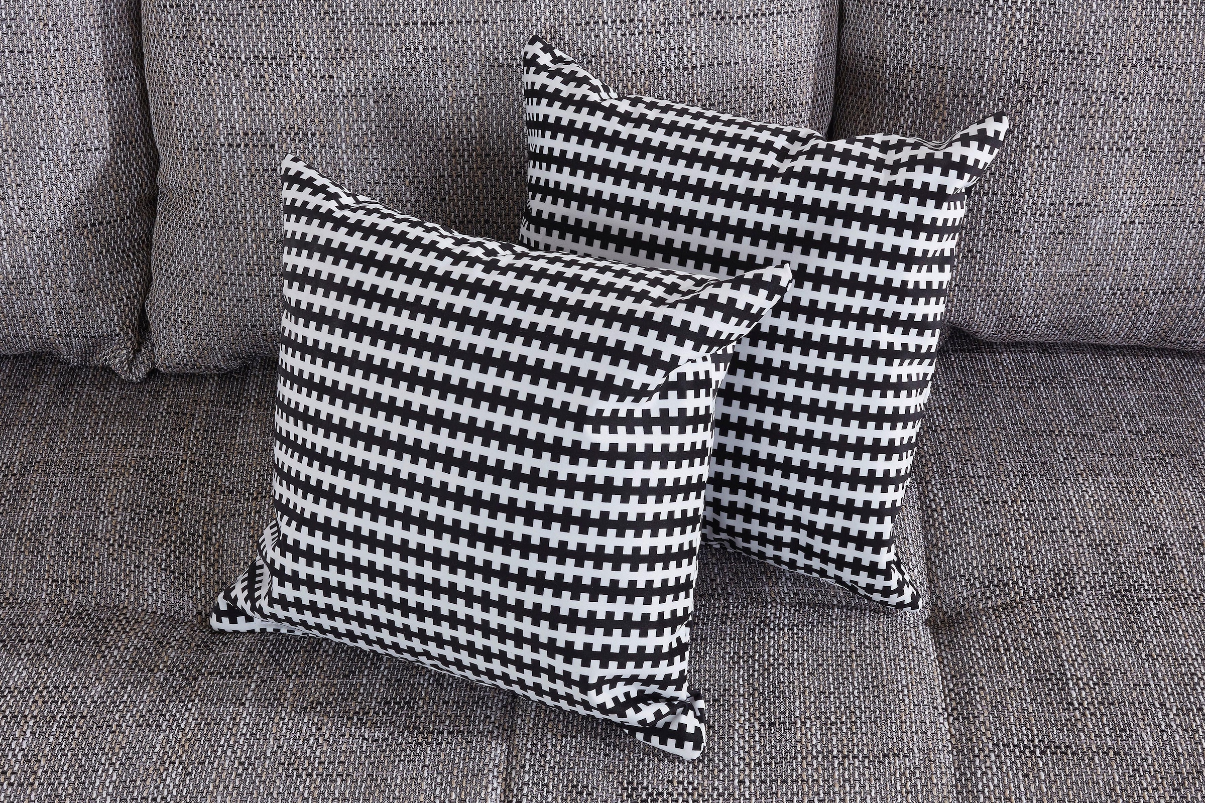 COLLECTION AB Wohnlandschaft »XXL-Josy U-Form, Breite 333 cm, mit 2 Recamieren 77 & 97 cm«, inkl. Bettfunktion, Bettkasten, mit 5 gleich grossen Rückenkissen