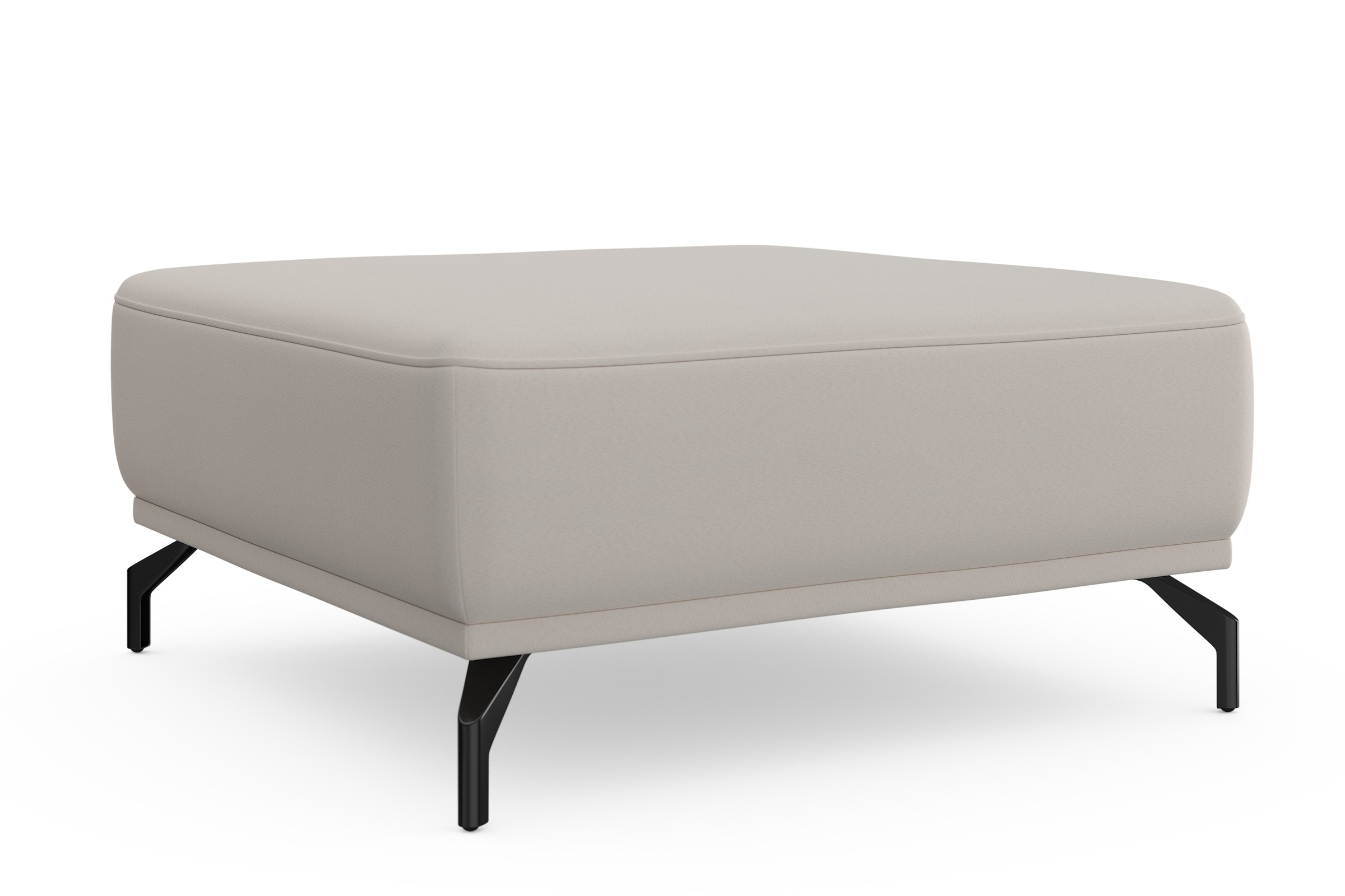 sit&more Hocker »Bailando« mit Federkern und schwarzen, matten Metallfüssen