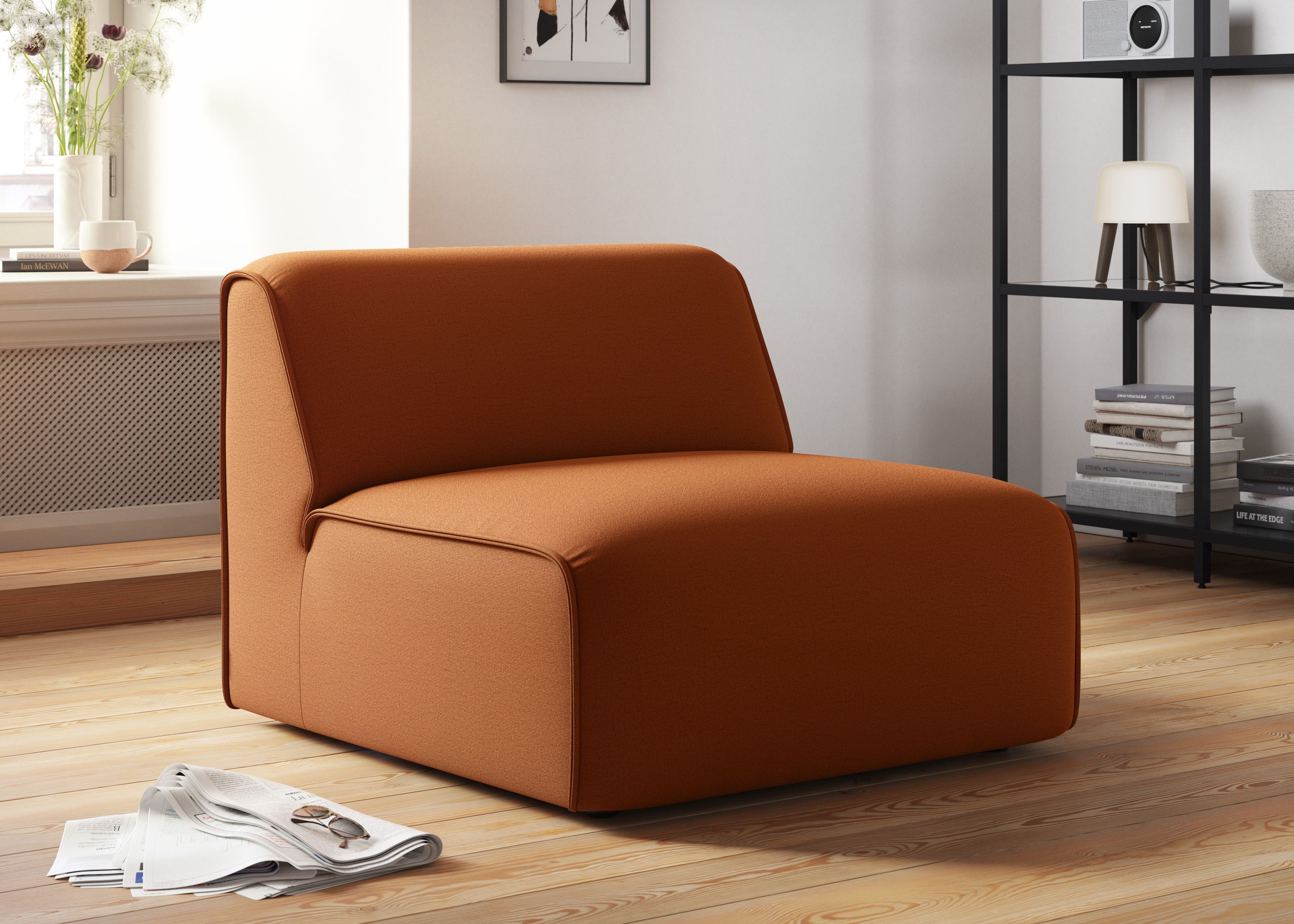 OTTO home Sessel "Merid Sofa-Mittel-Element, Breite: 84 cm" als Modul oder separat verwendbar, für individuelle Zusammenstellung