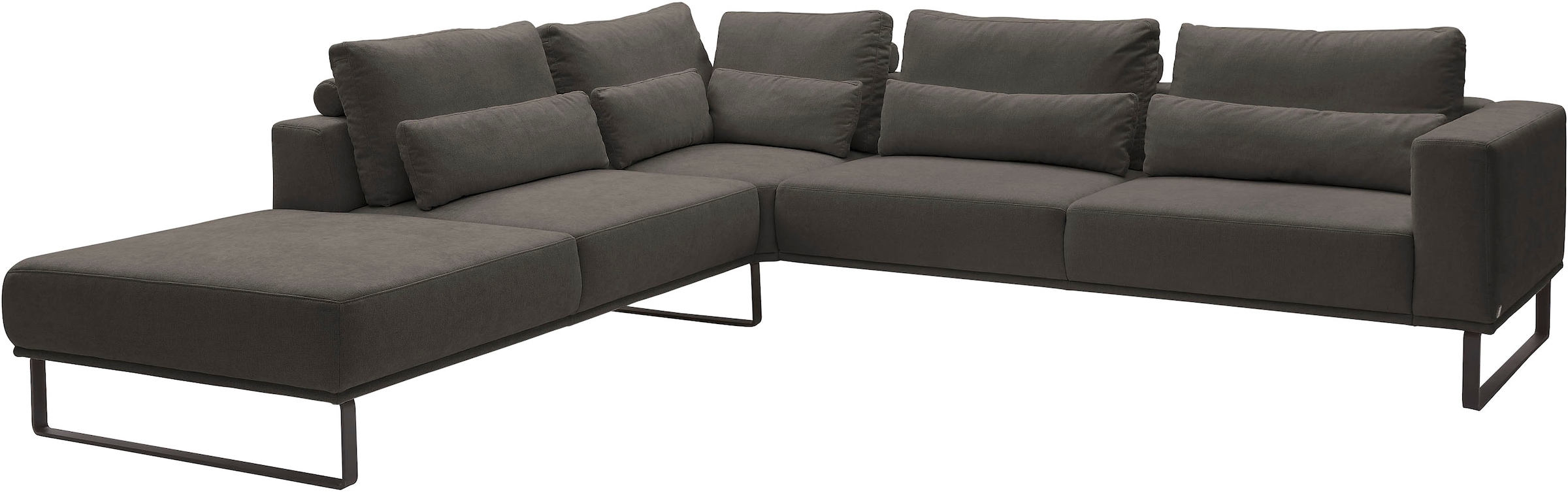 Musterring Canapé d'angle »JustB! PM100 Federkern & Kaltschaum, bequem, Breite 308cm, L-Form« avec réglage de la profondeur d'assise et coussin, avec patin en métal, dimensions 290x308 cm