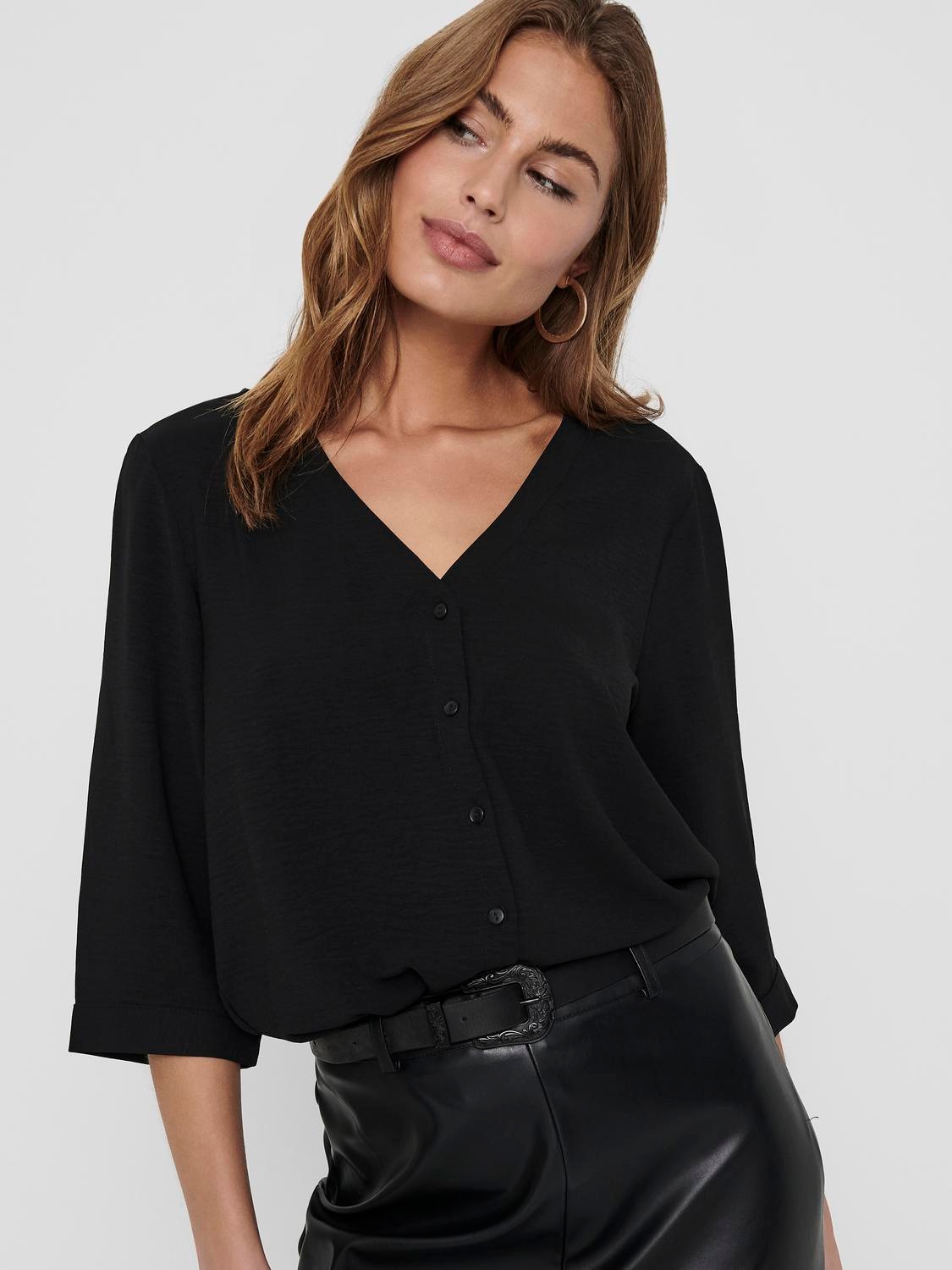 JDY Shirtbluse »JDYLION CAPOTE 3/4 SHIRT WVN NOOS«