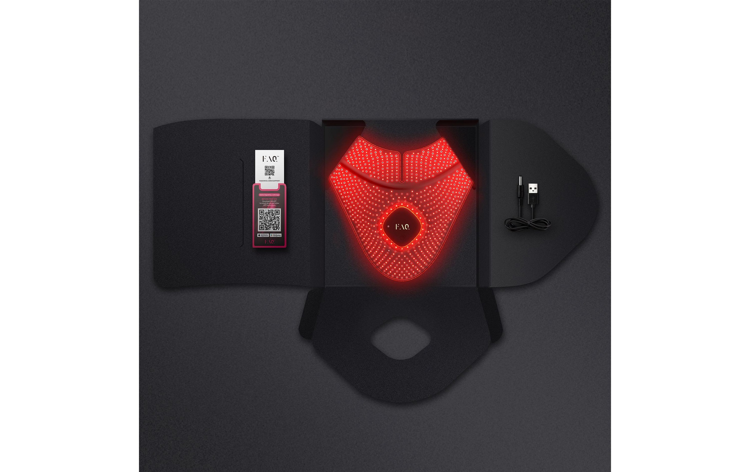 FOREO Anti-Aging-Gerät »FAQ 211« Anti-Aging LED-Maske für Hals und Dekolleté