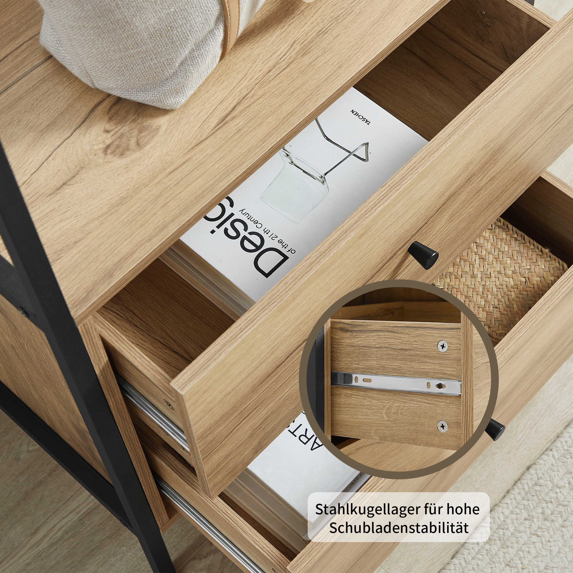 GOODproduct Garderobenschrank »Tayler« Melamin-Tischplatte, pulverbeschichtetem Metallgestell, Höhe 180 cm