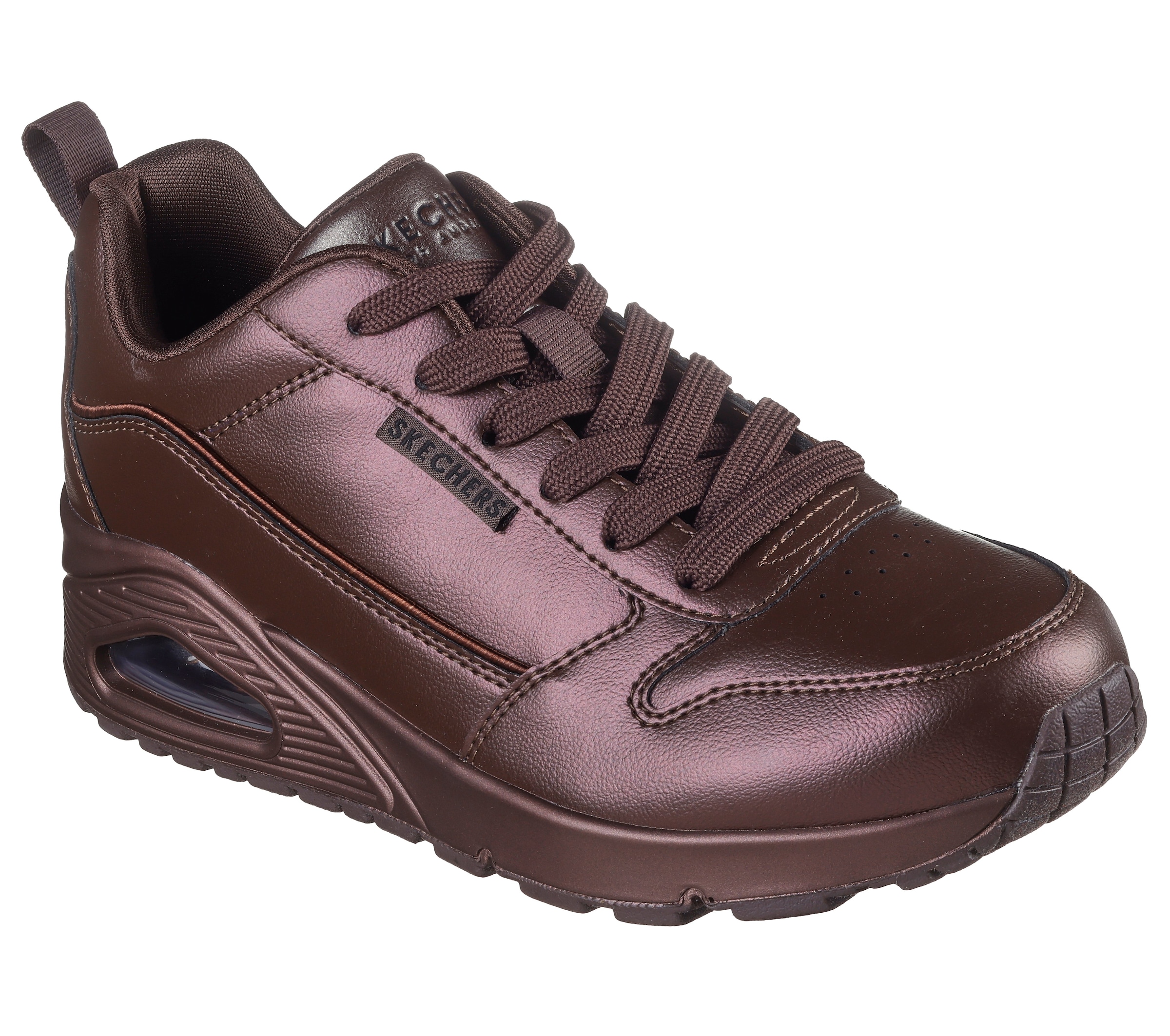 Image of Skechers Sneaker "UNO-GALACTIC GAL" Schnürschuh, Metallic-Sneaker mit Luftkissendämpfung
