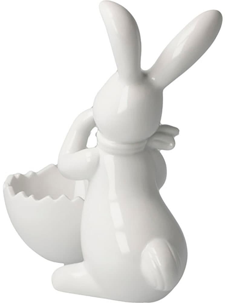 Goebel Lapin de Pâques »Figur Hase mit Schale Snow White - Cute Girl« Figurine de Pâques, décoration, Pâques, décoration de Pâques