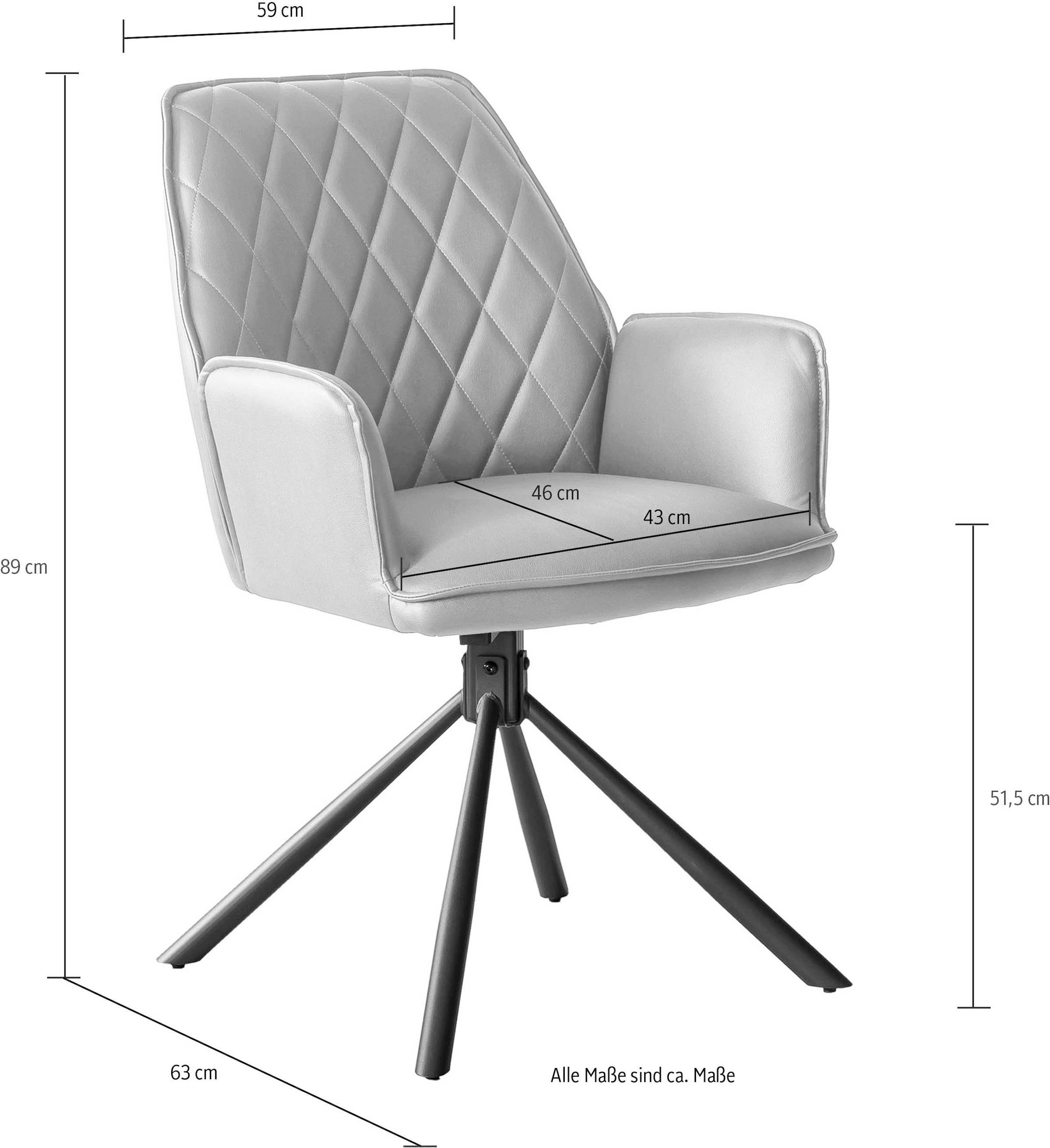 SalesFever Armlehnstuhl, (Set), 2 St., Microfaser, 360° Drehfunktion bequem  kaufen