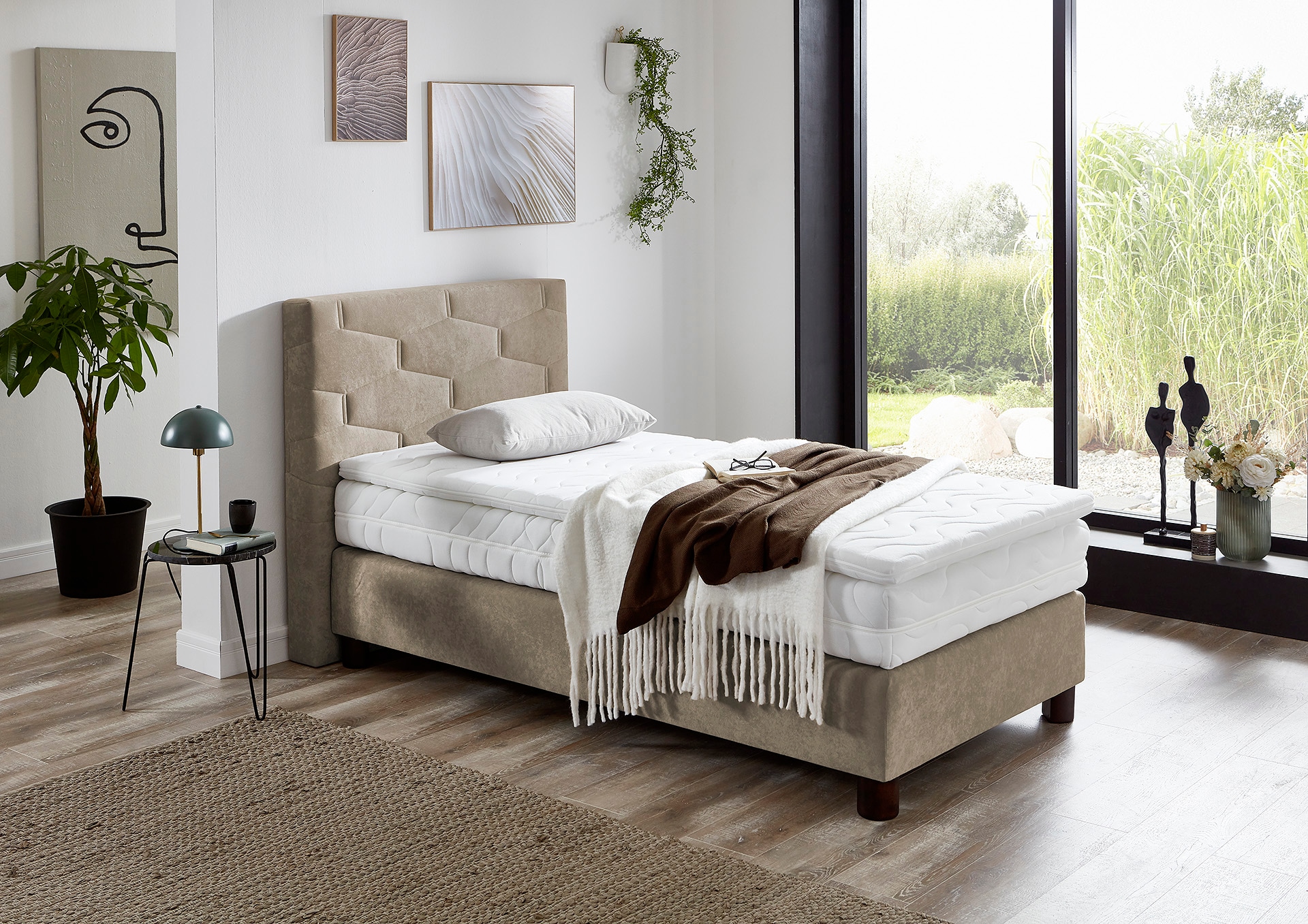 Westfalia Schlafkomfort Lit boxspring wahlweise mit Topper