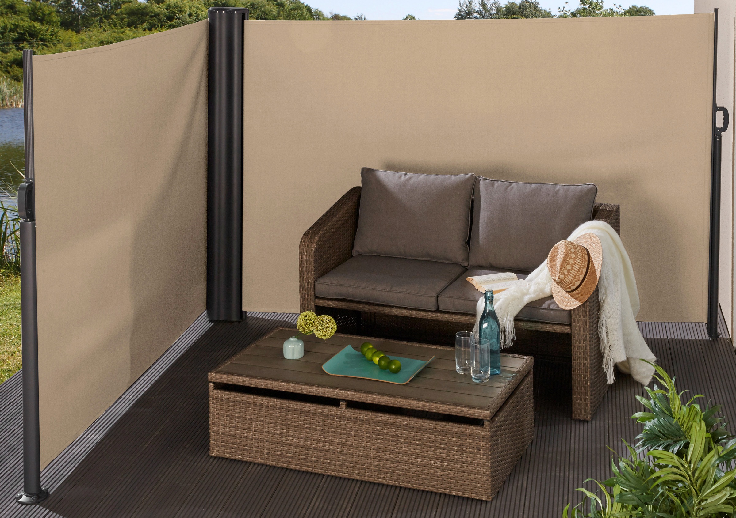 Seitenmarkise BxH: 600x160 cm