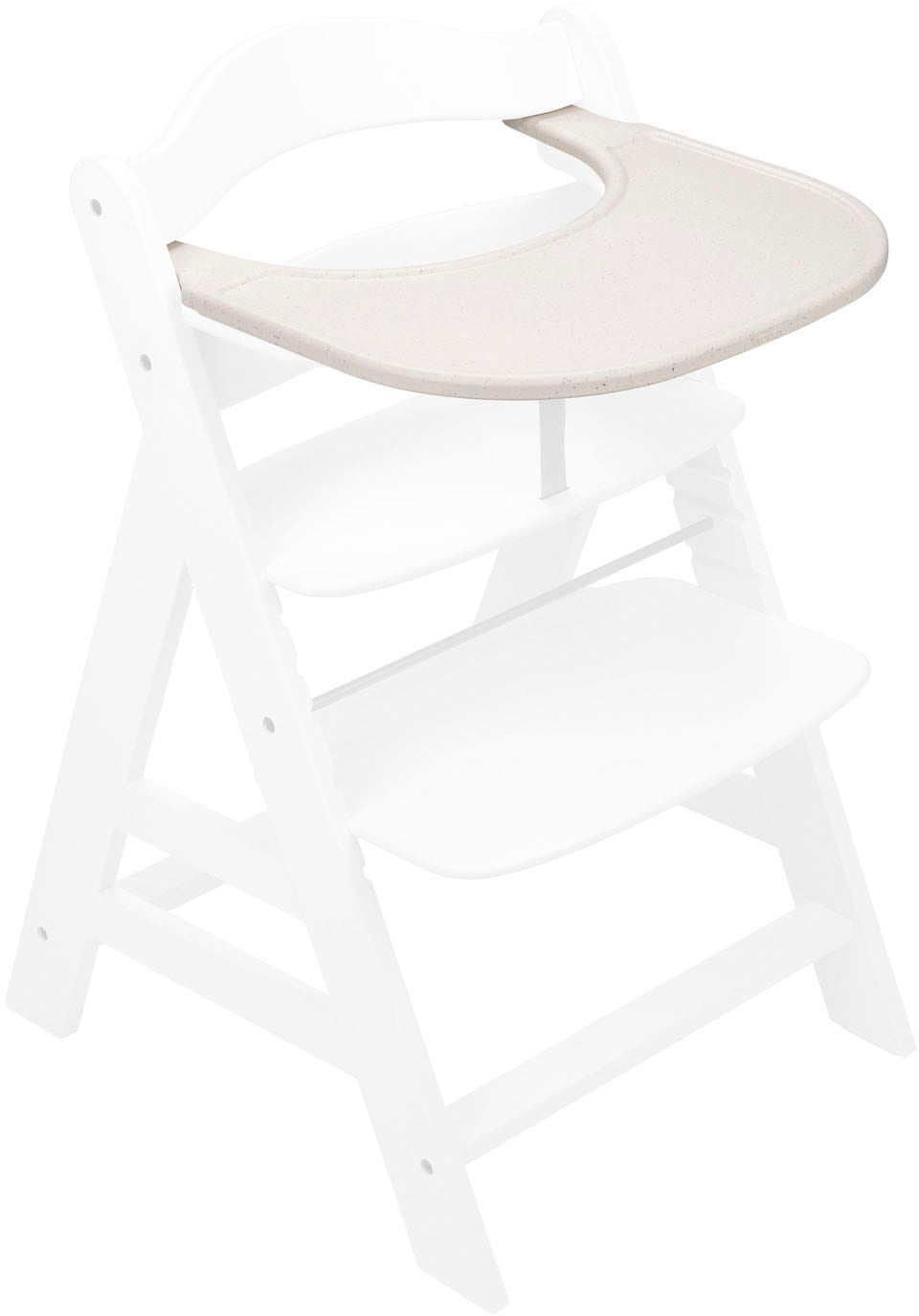 Hauck Plateau de chaise haute »Alpha Click Tray, Speckle Beige« aus recyceltem Material