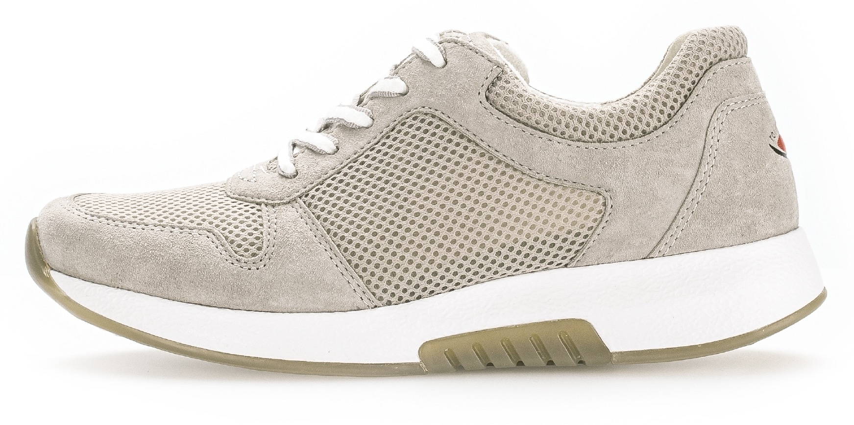 Gabor Rollingsoft Keilsneaker, Freizeitschuh, Halbschuh, Schnürschuh mit OPTIFIT-Wechselfussbett