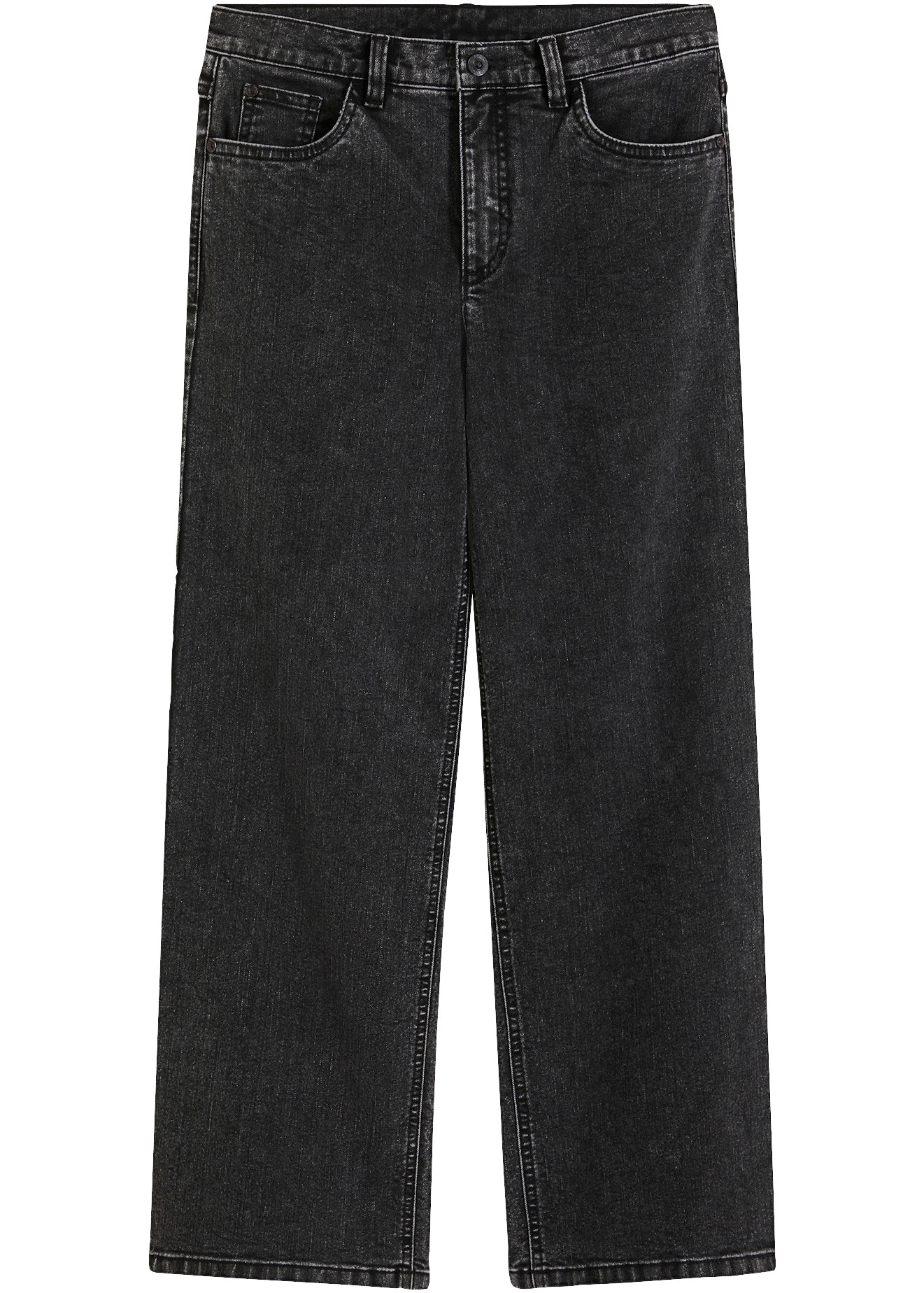 bonprix Jeans large avec taille mi-haute, coupe ample