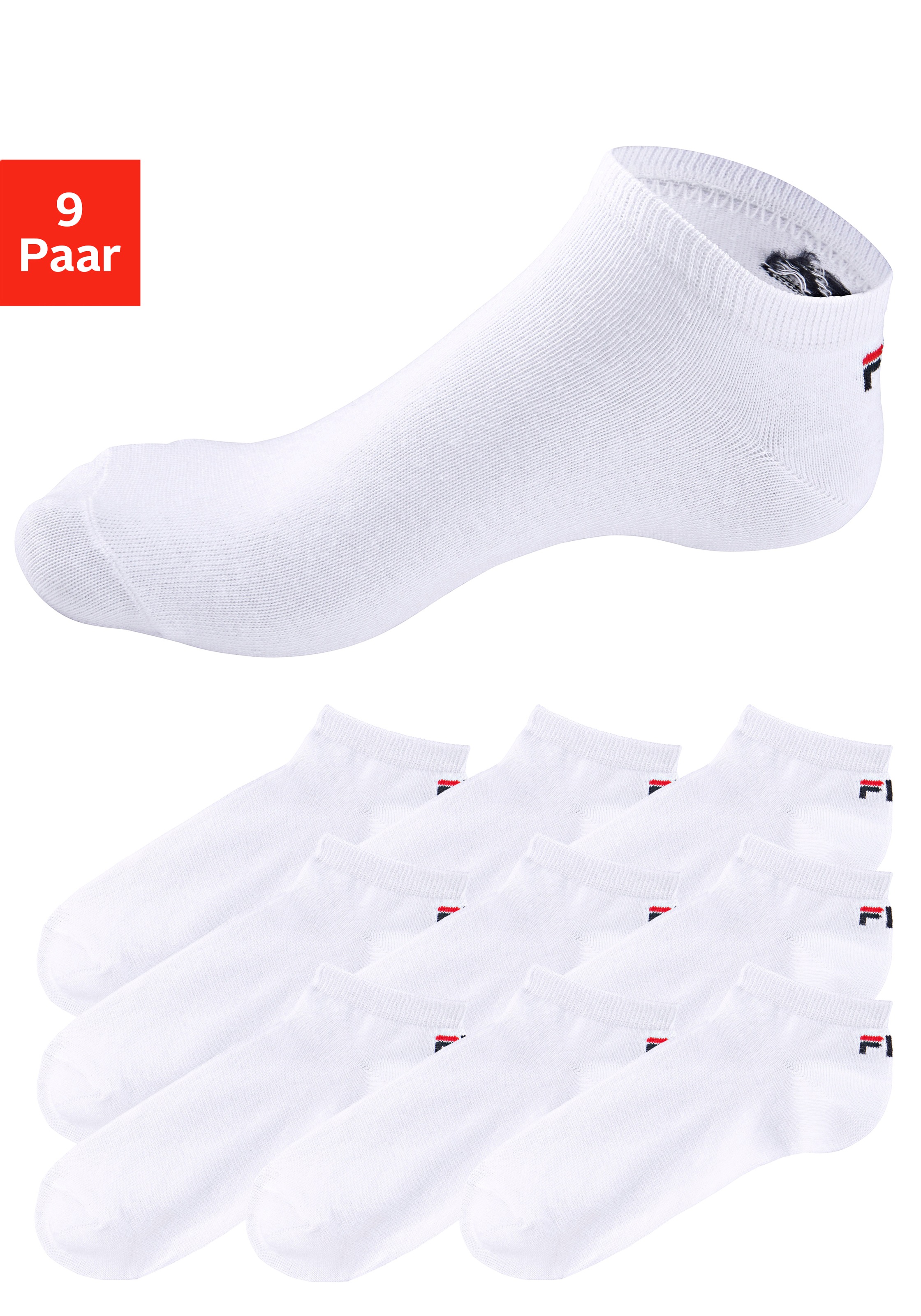 Image of Fila Sneakersocken, (9 Paar), mit klassischem Markenlogo bei Ackermann Versand Schweiz