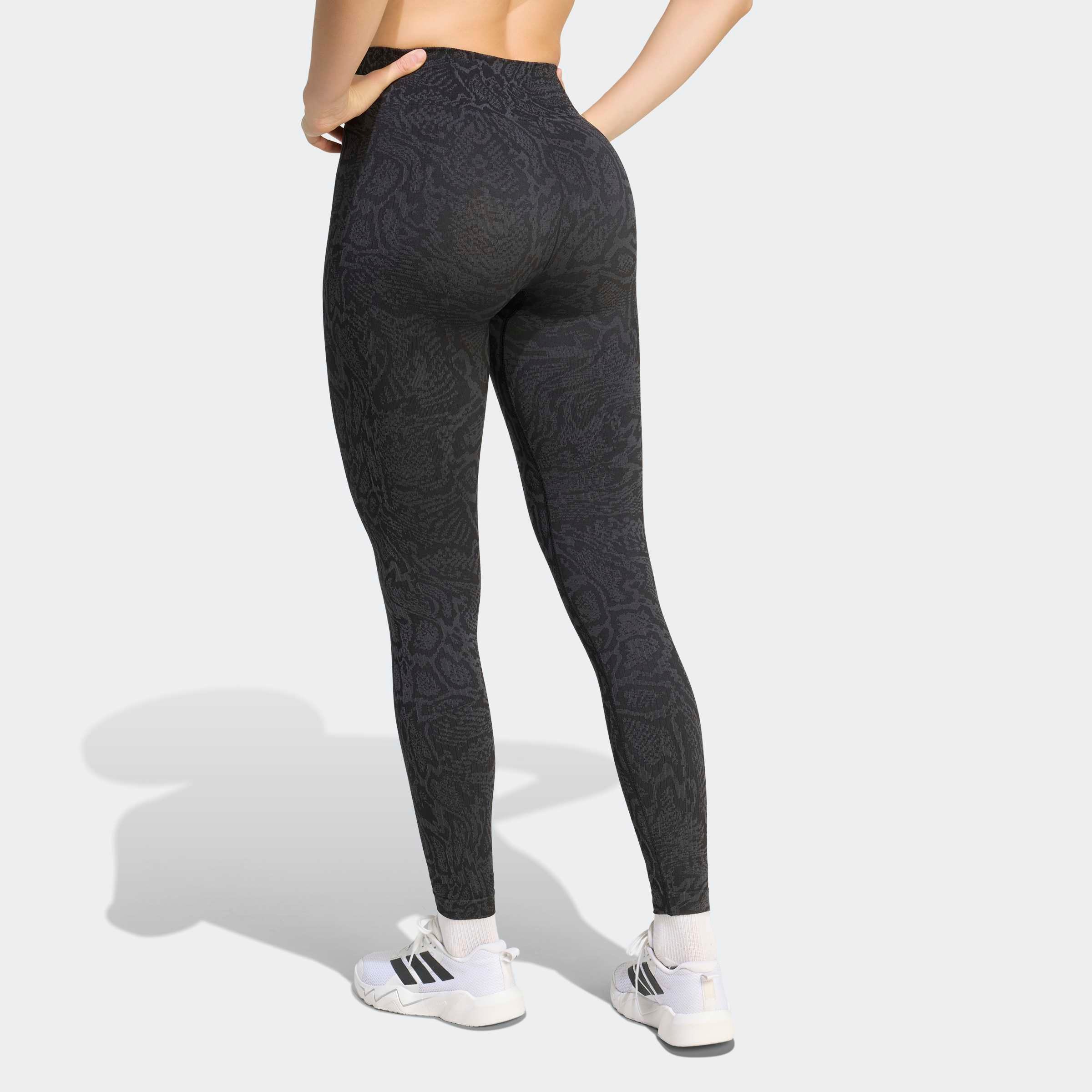 adidas Performance Trainingstights »WORKOUT ESSENTIALS LEGGINGS, KOMPLETTE LÄNGE, KNIT SNAKE«  mit nahtloser Konstruktion, aus Stretch-Material, Full-Length-Schnitt