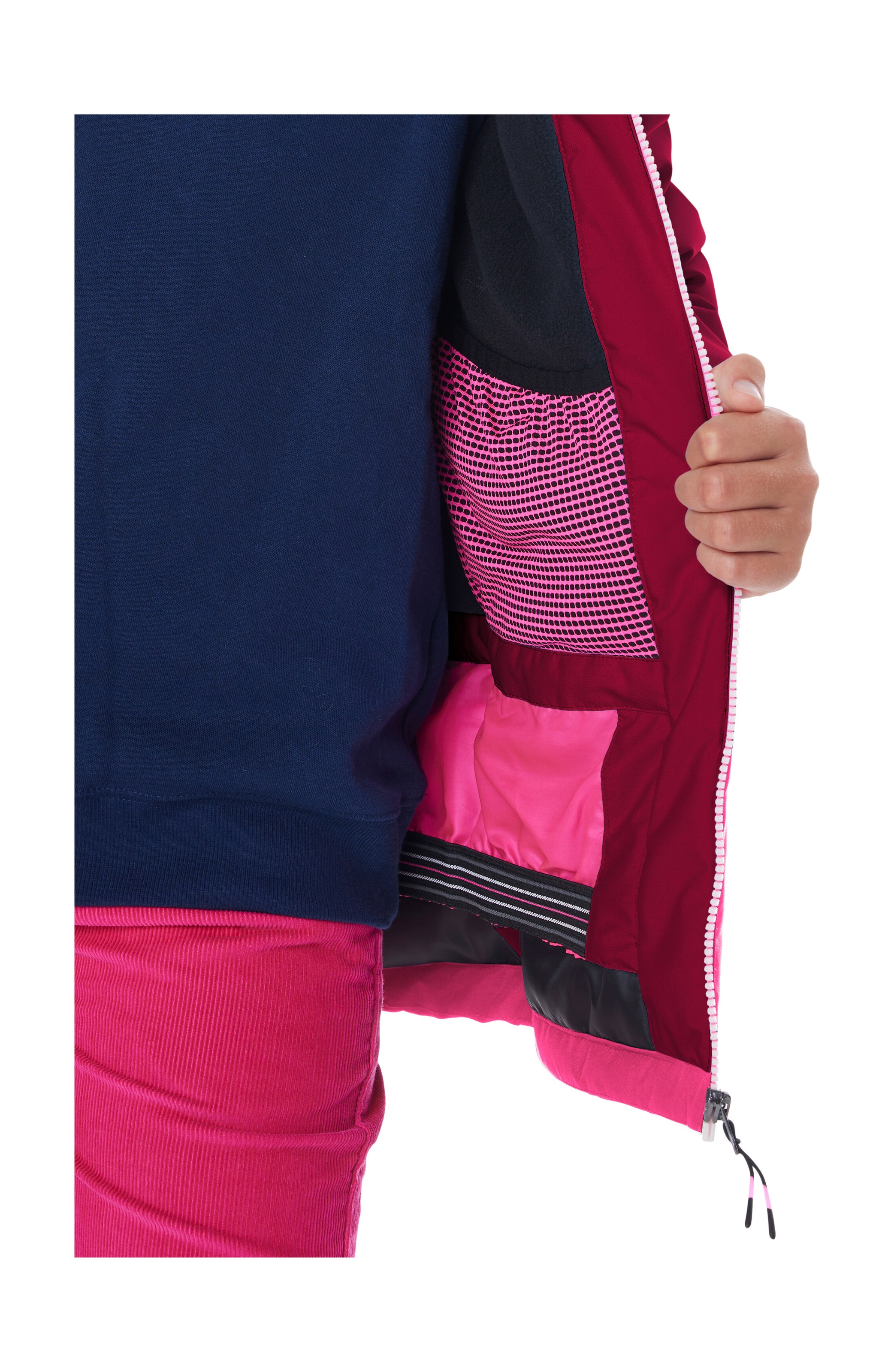 Killtec Veste de ski »KSW 331 GRLS SKI JCKT« Atmungsaktive, wasserdichte Jacke mit Fleece-Innenseite, Skipasstasche