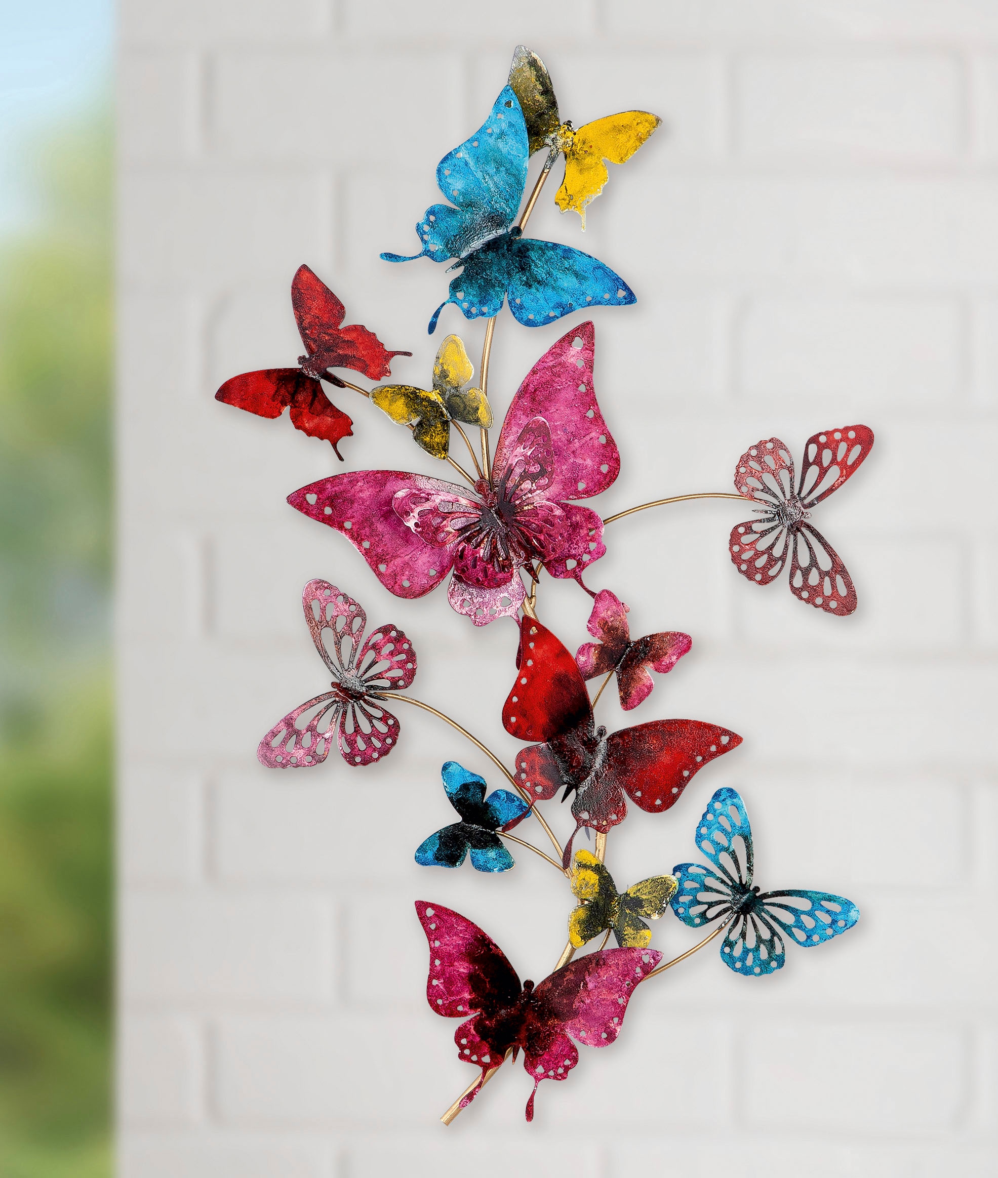 HOFMANN LIVING AND MORE Wanddekoobjekt, Wanddekoration aus Metall, Motiv  Schmetterlinge kaufen