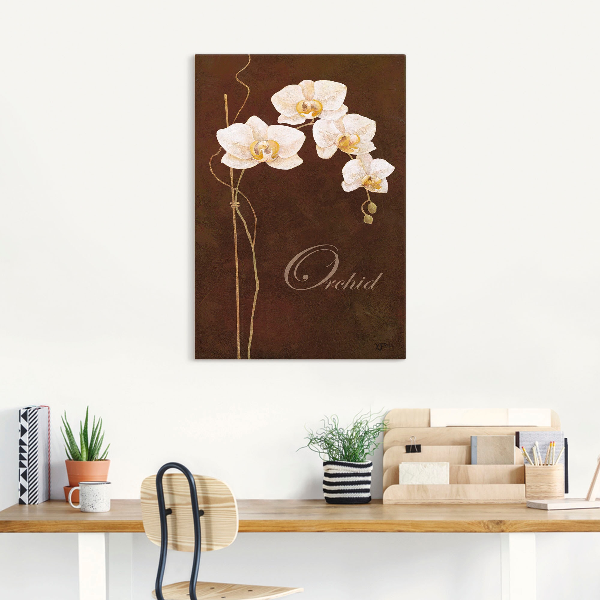 Artland Wandbild »Zarte Orchidee«, Blumen, (1 St.), als Leinwandbild, Poster in verschied. Grössen