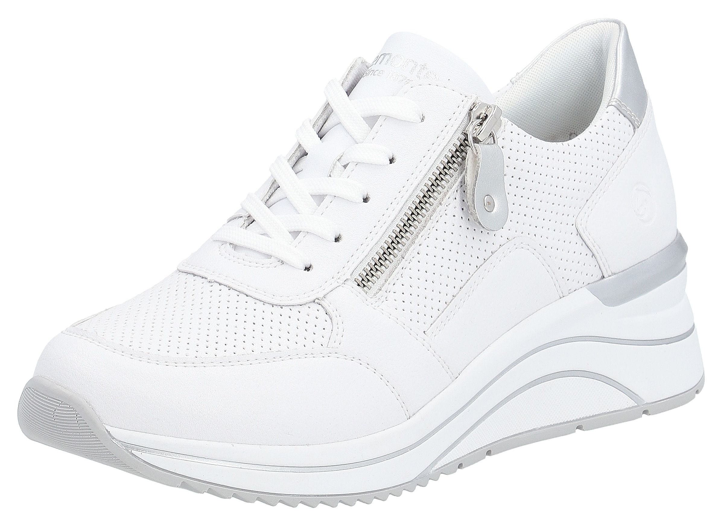 Image of Remonte Keilsneaker, Freizeitschuh, Halbschuh, Schnürschuh mit Schaftrandpolsterung