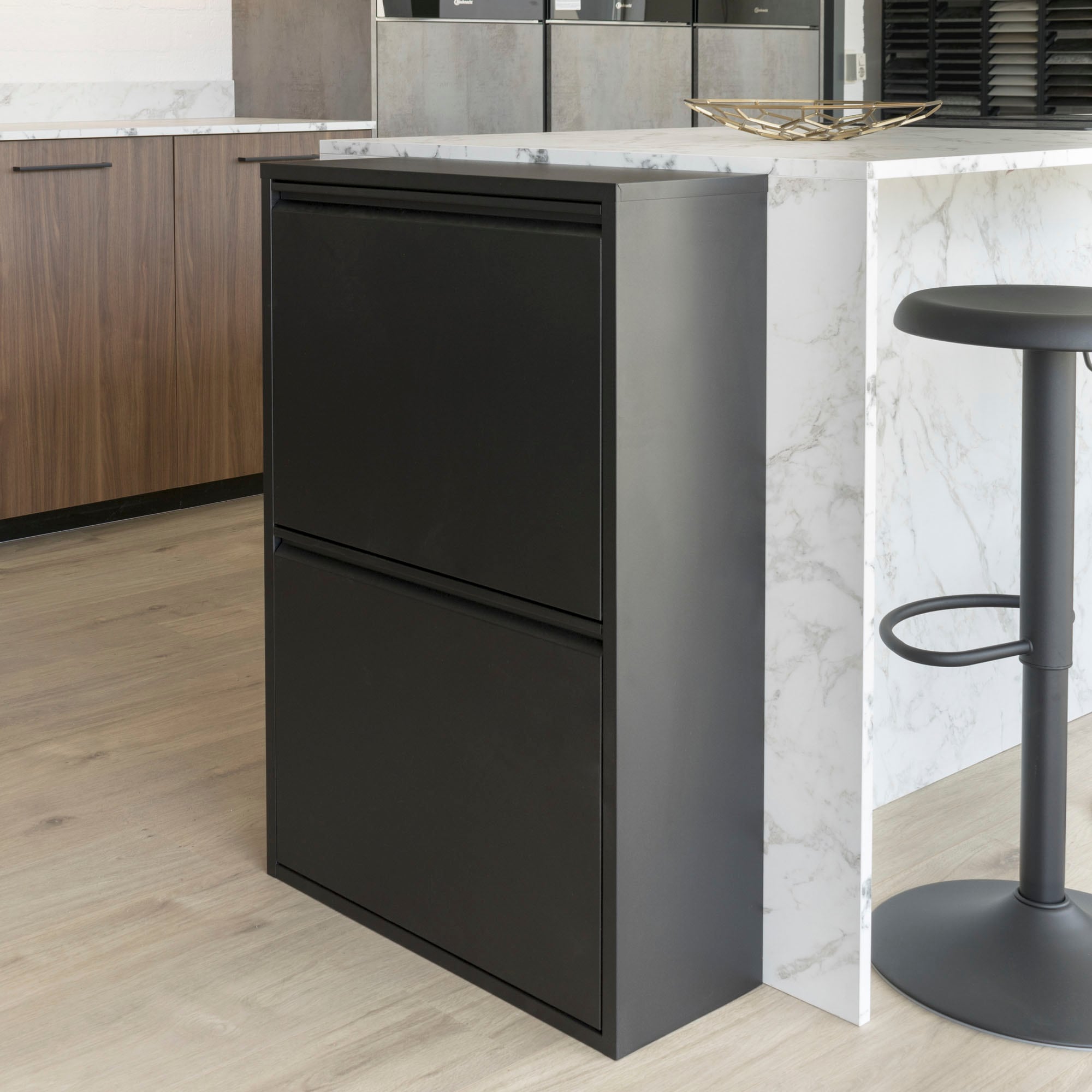 Image of Spinder Design Mülltrennsystem "Gigi" Metall, Breite 60 cm