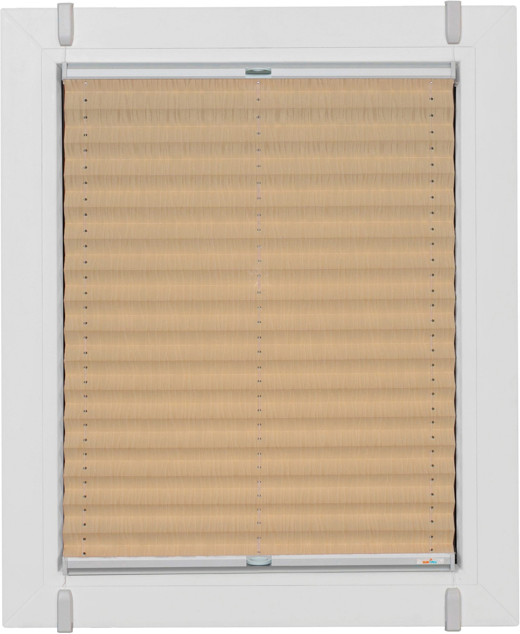 Image of sunlines Plissee nach Mass »Classic Style Maserung«, Lichtschutz, Perlreflex-beschichtet, ohne Bohren, verspannt, Perlexbeschichtung bei Ackermann Versand Schweiz