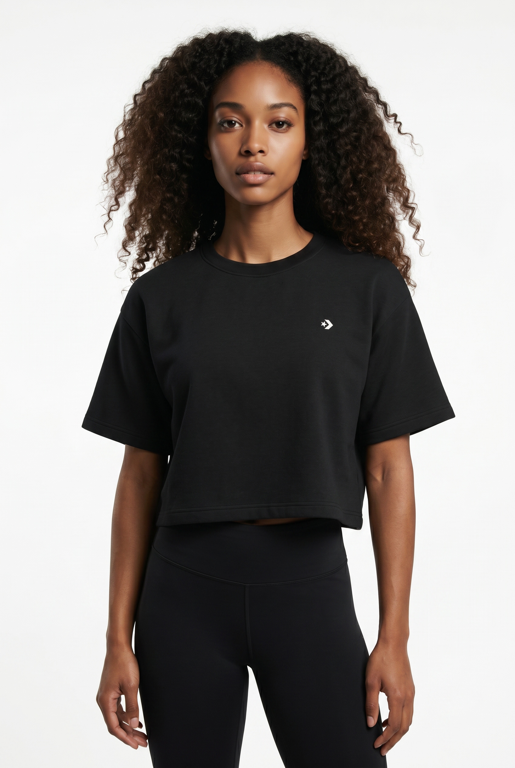 Image of Converse T-Shirt "STAR CHEVRON SPORTY TEE" Kurzarm, mit Rundhalsausschnitt, ohne Verschluss, aus Baumwolle
