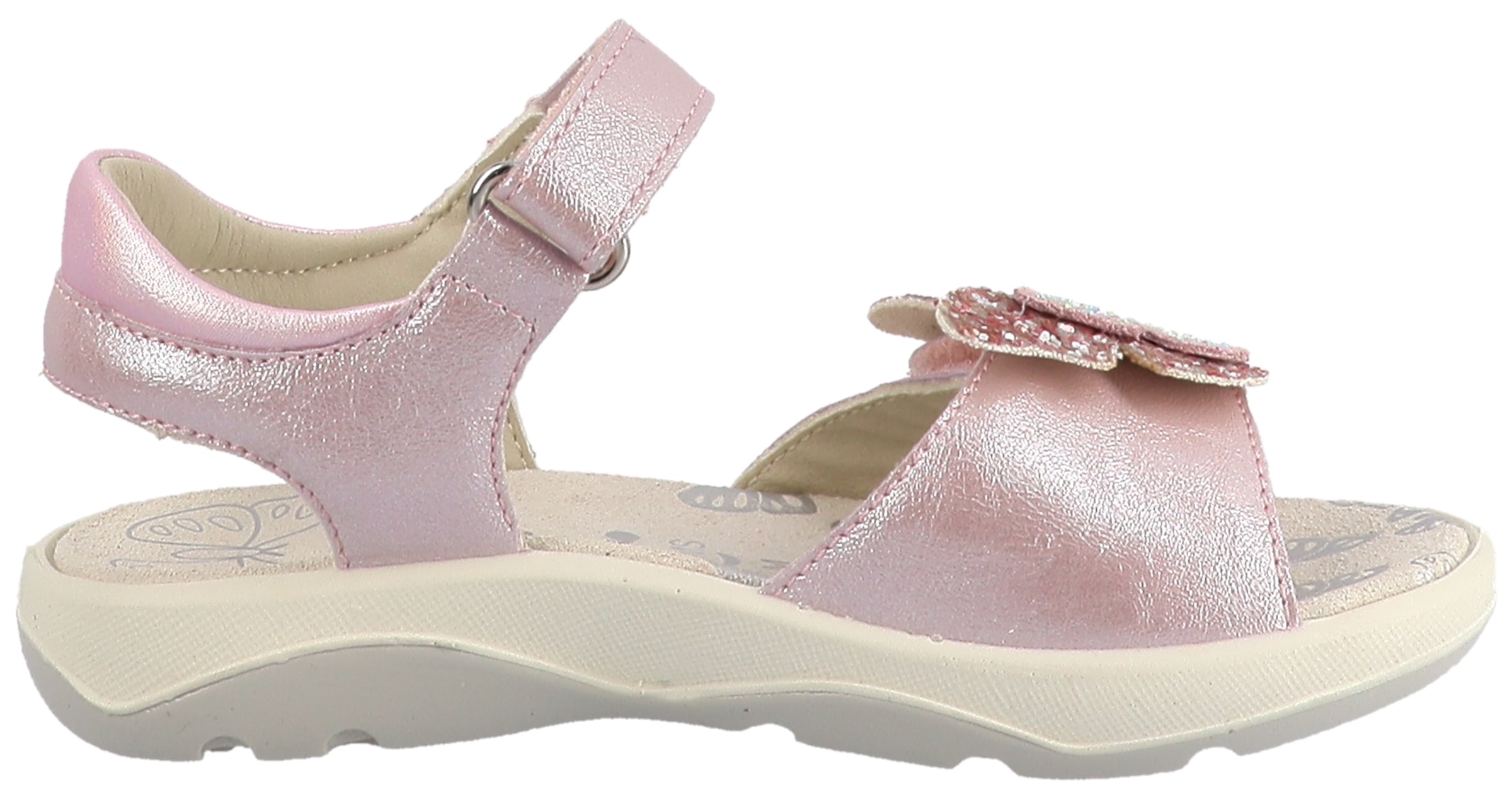 Lurchi Sandale »Farfalla«  , chaussure à scratch avec strass, gabarit de taille à télécharger