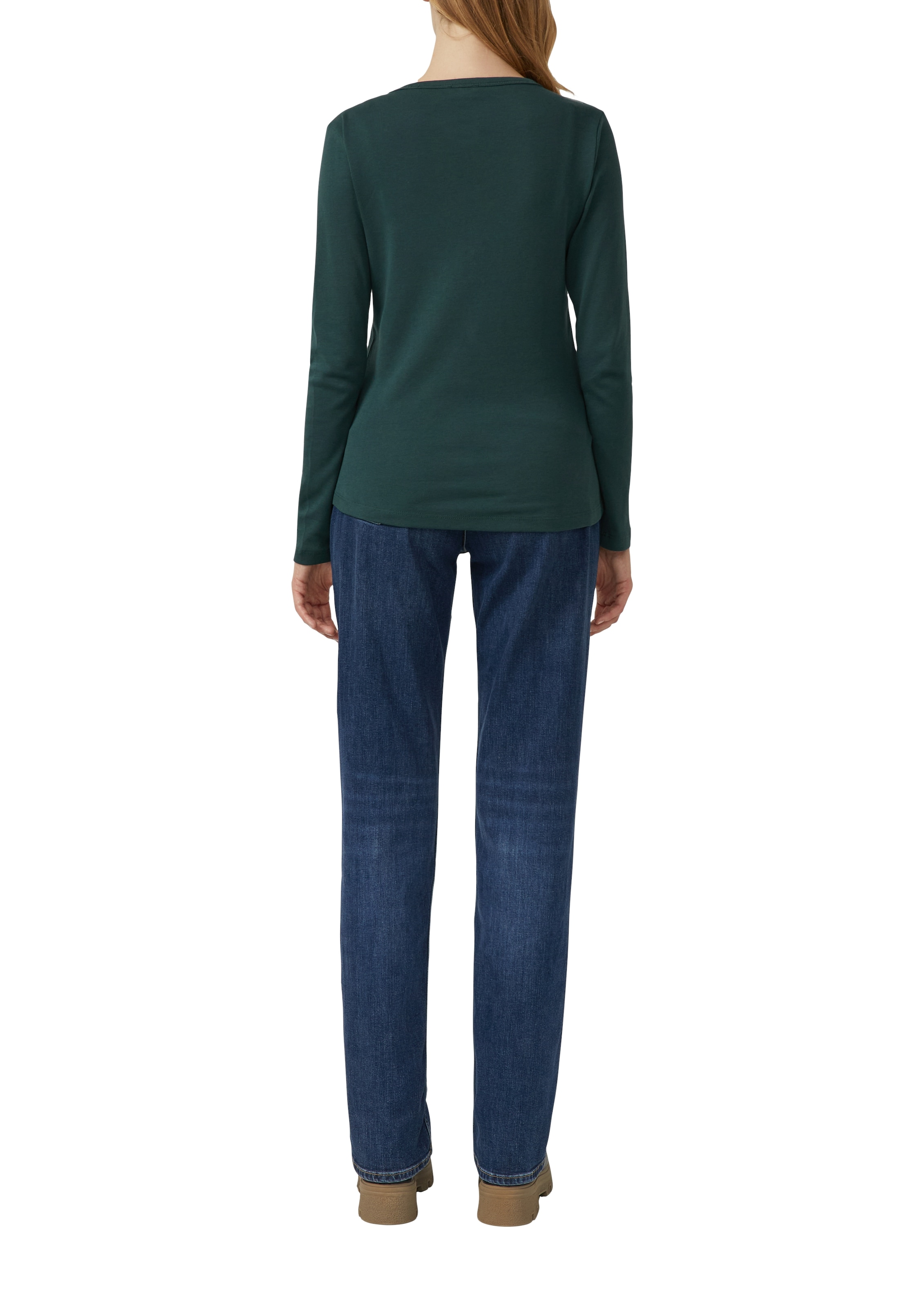 s.Oliver T-shirt à manches longues mit U-Boot-Ausschnitt