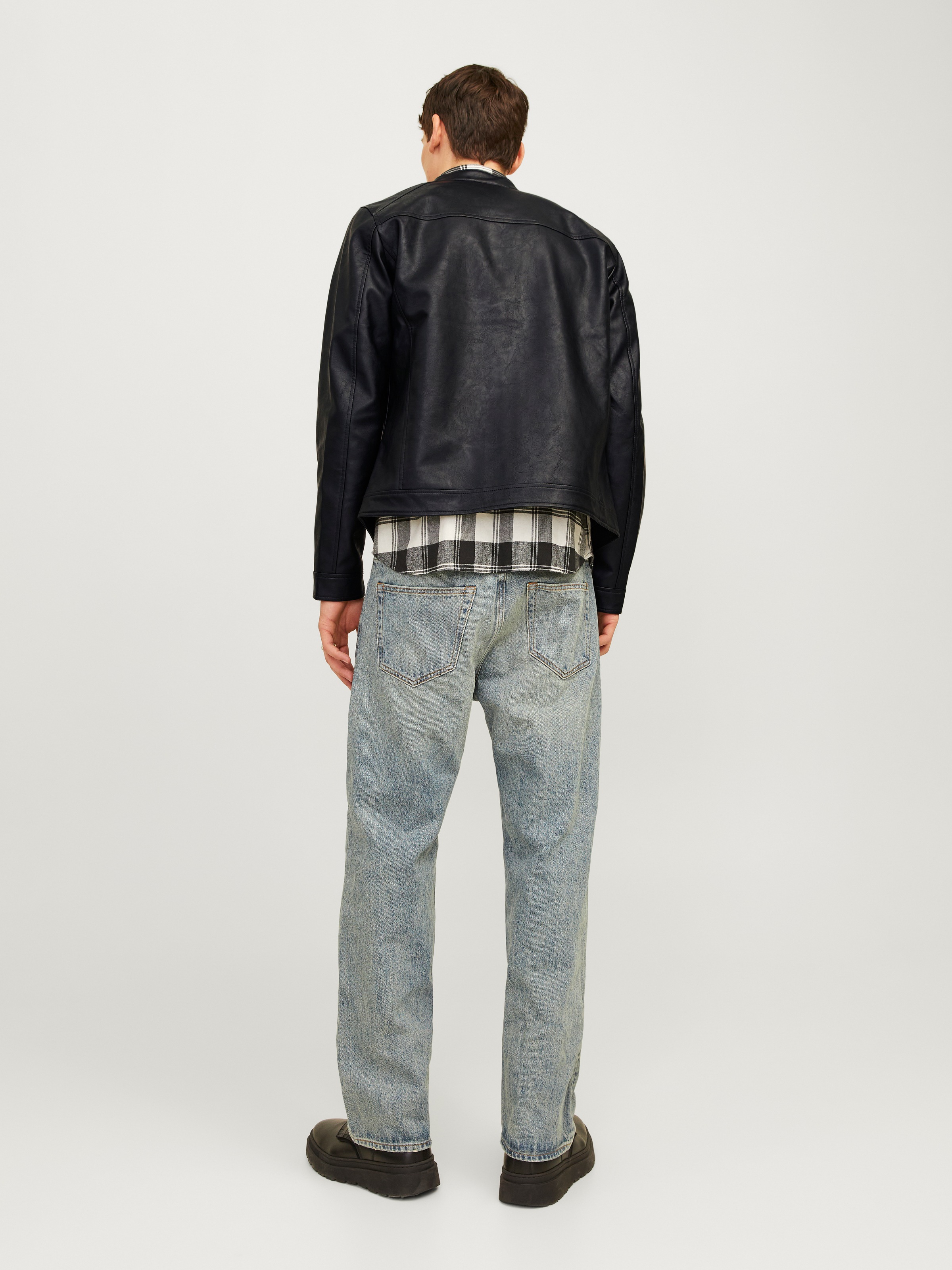 Jack & Jones Lederimitatjacke »JJEDYLAN CLEAN PU JACKET NOOS«