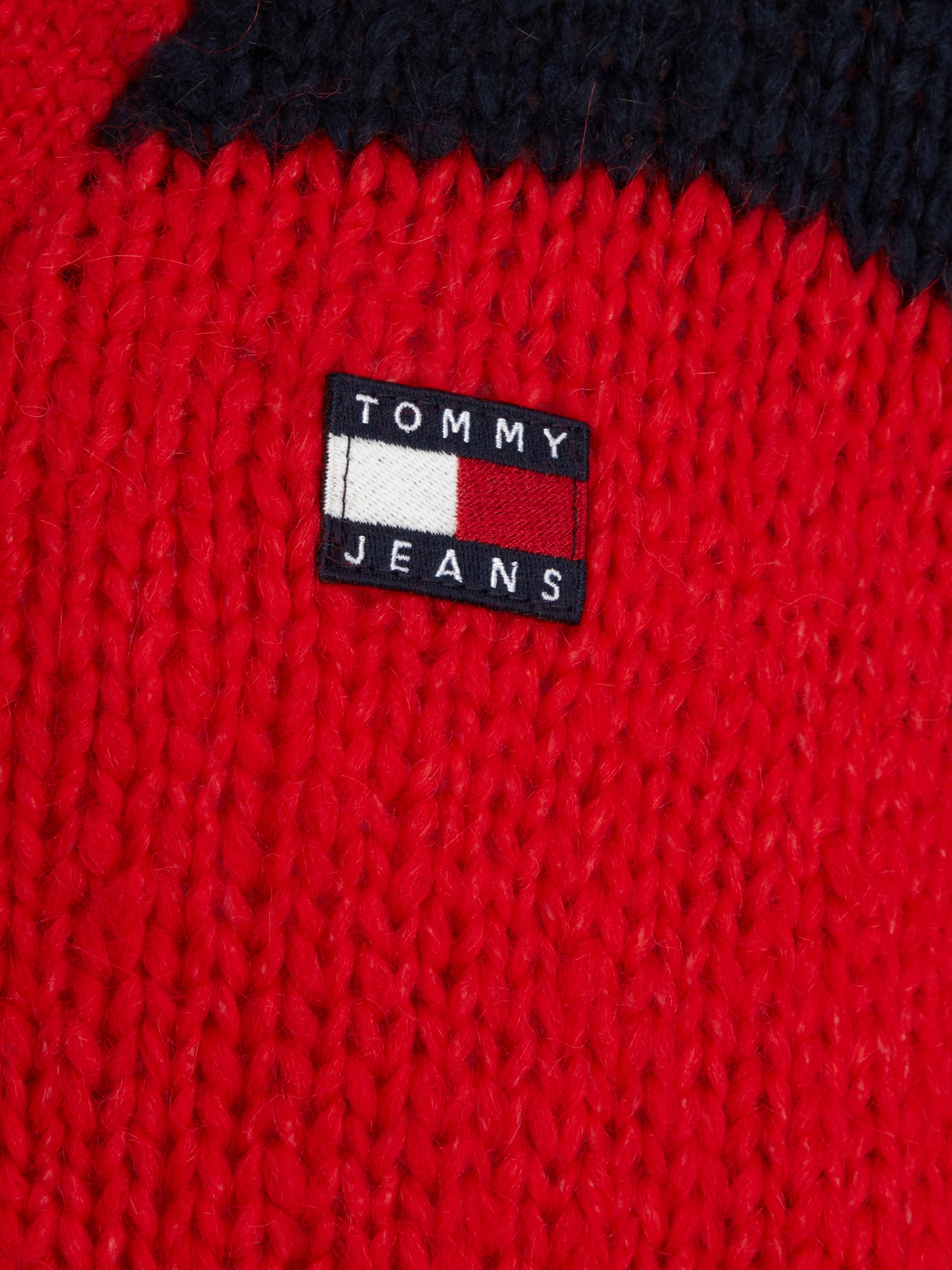 Tommy Jeans Strickjacke »TJW COLORBLOCK CARDIGAN«, mit Logopatch