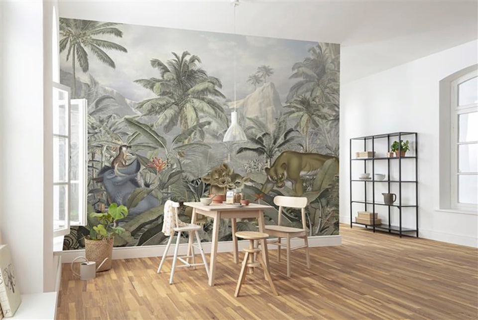 Komar Vliestapete »Digitaldruck Vlies - Lion King Hills - Grösse 300 x 280 cm«, bedruckt, Kinderzimmer