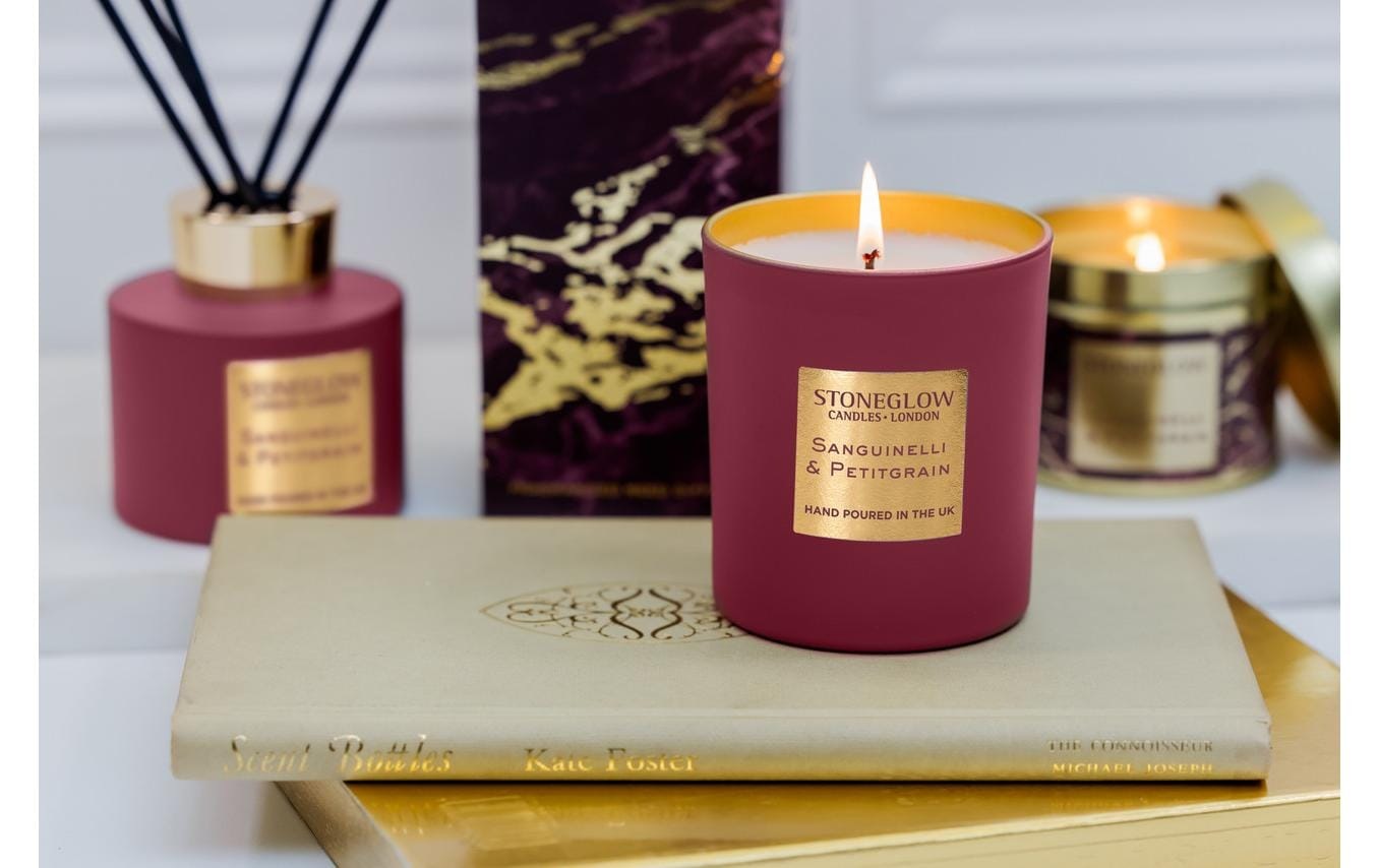 Stoneglow Duftkerze »Sanguinelli & Petitgrain 220 g«