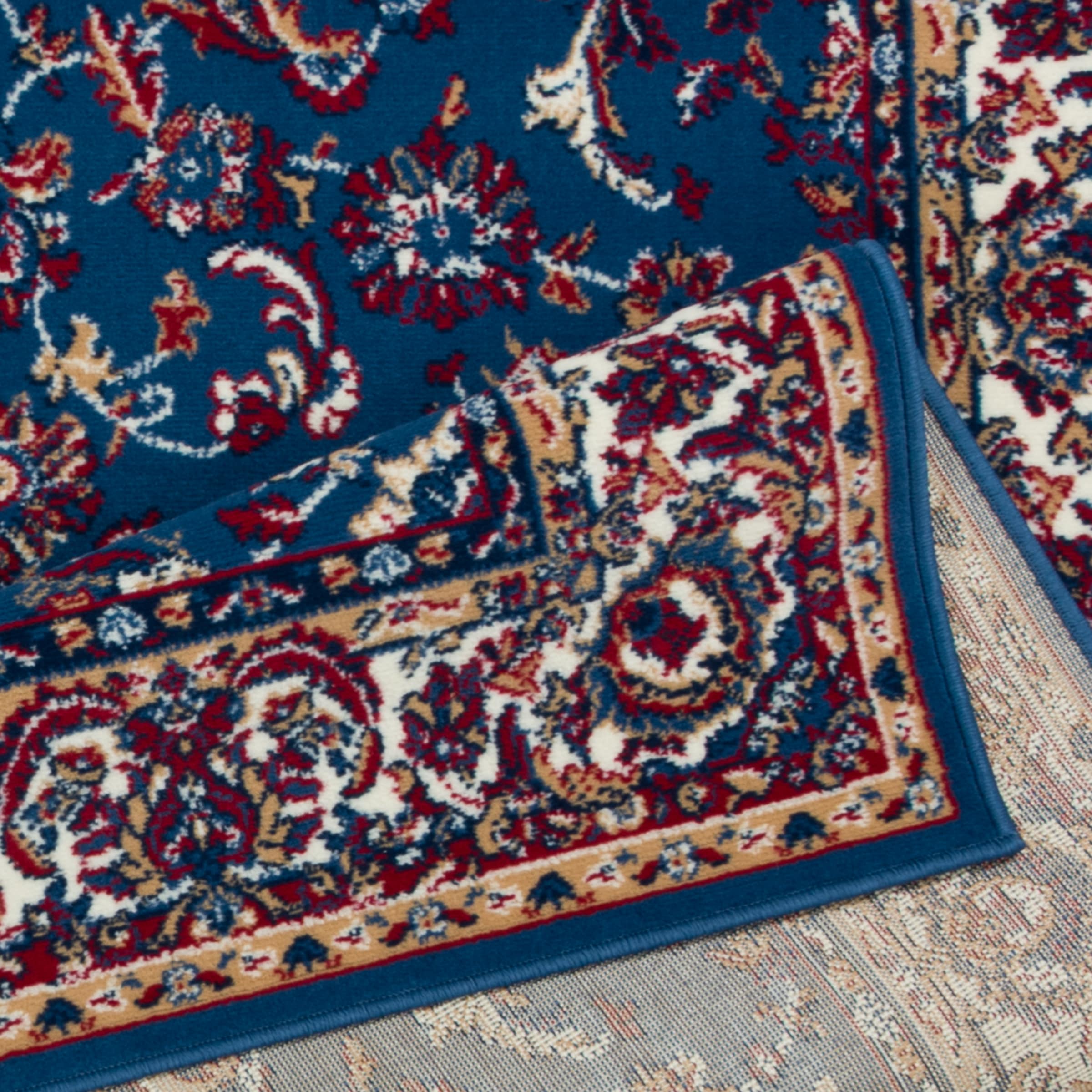 GOODproduct Teppich »Ezzo, mit Bordüre, Kurzflor, Made in Belgium« rechteckig 7 mm Höhe Orient-Optik, Teppich,  Wohnzimmer, Esszimmer, Schlafzimmer