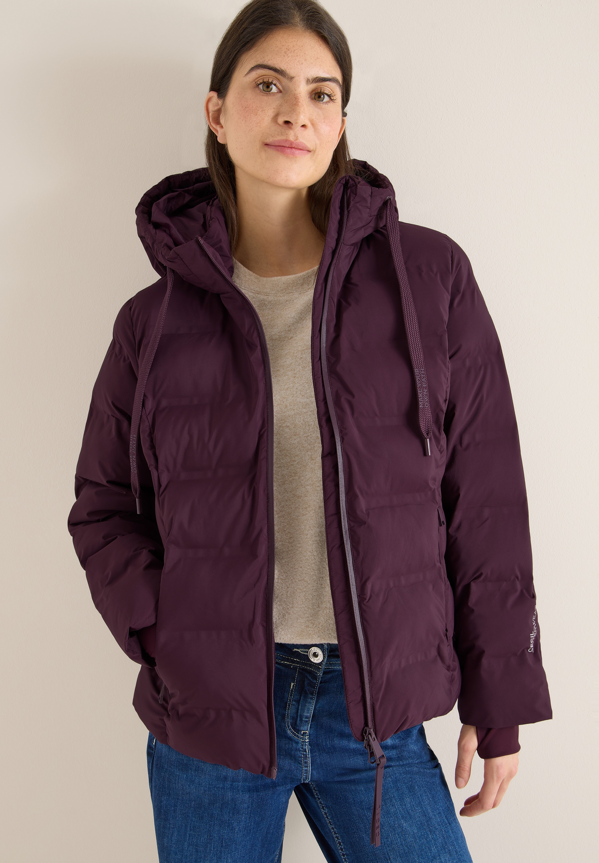 Image of Cecil Steppjacke mit Kapuze mit Kapuze