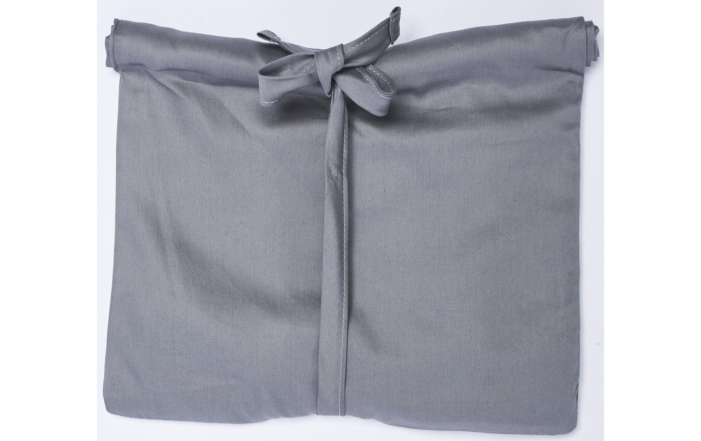 Journey Living Bettwäsche »Braga 160 x 210 + 65 x 100 cm, Stone« 2 Nachhaltige Bettwäschegarnitur aus Bio-Baumwollsatin