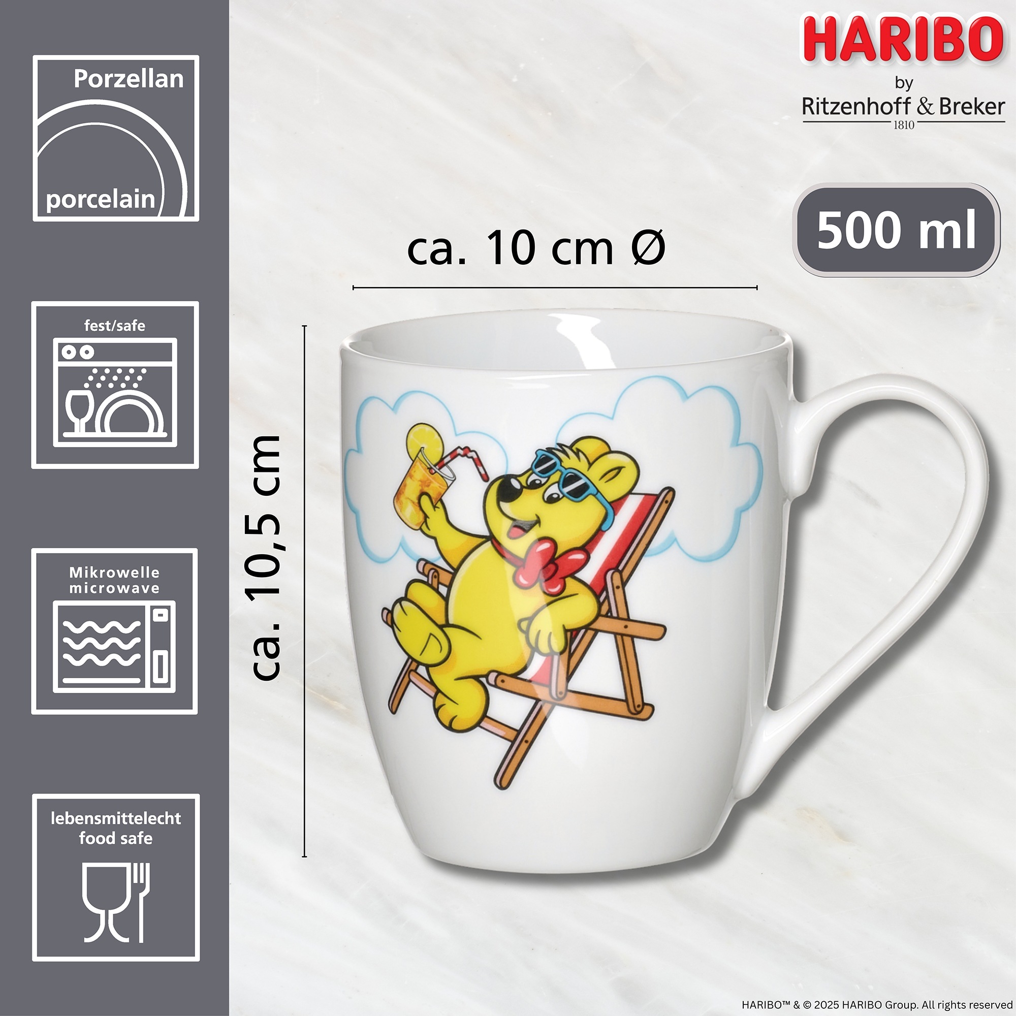 Ritzenhoff & Breker Becher »HARIBO Clouds, Relax, 500 ml« spülmaschinenfest