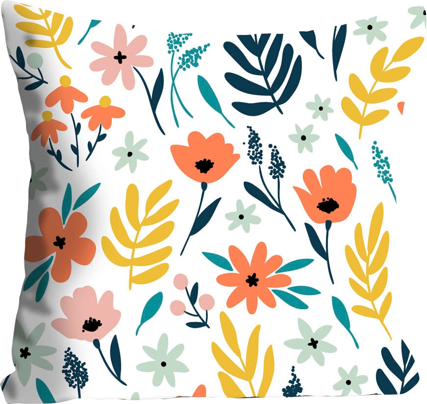 queence Coussin décoratif »Jasmine« mit bunten Blumen