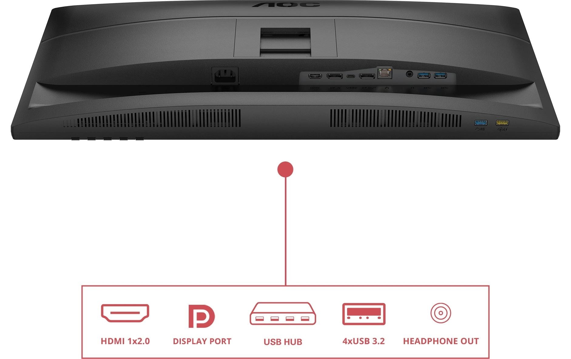 AOC LED-Monitor »Q27E4CV« 68,58 cm/27 ″  2560 x 1440 px WQHD 120 Hz