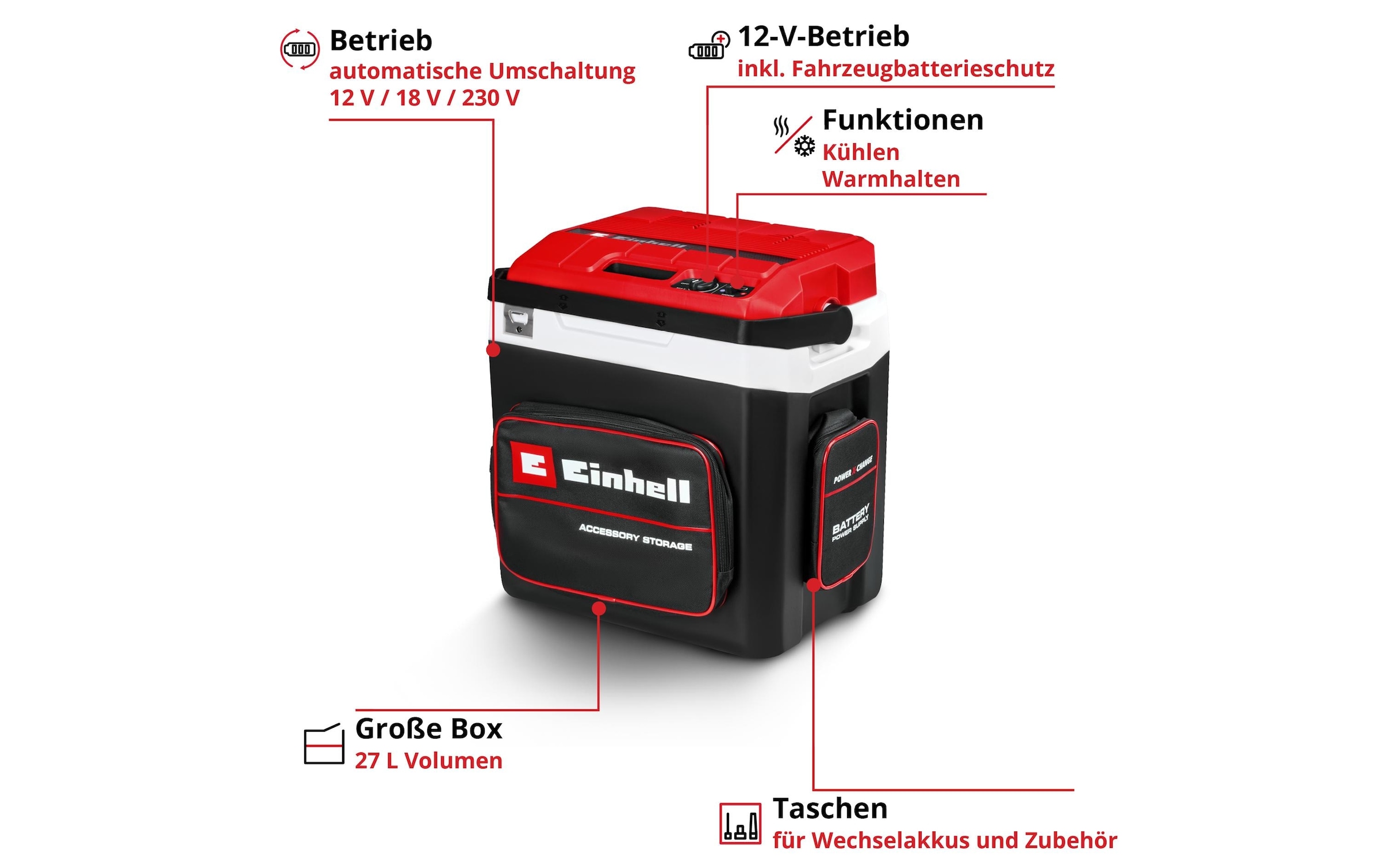 Einhell Kühlbox »TE-COL 18/27 Li-Solo«
