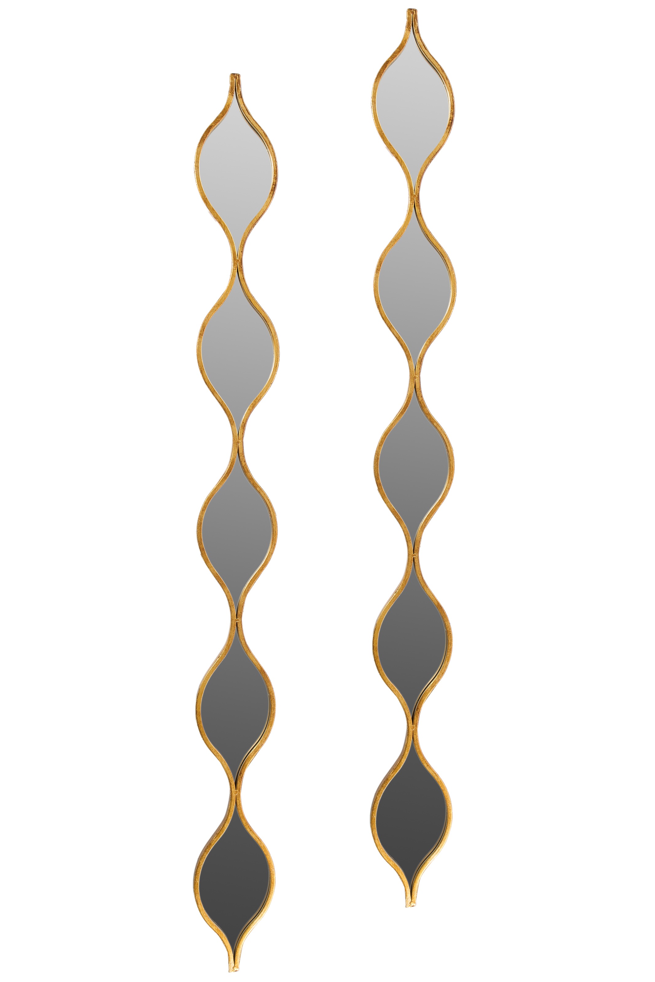 Image of Myflair Möbel & Accessoires Dekospiegel »2tlg. Wandspiegelset«, (Set, 2 St.), Wanddeko, Rahmen goldfarben, bestehend aus 5 Spiegelelementen, Wohnzimmer bei Ackermann Versand Schweiz