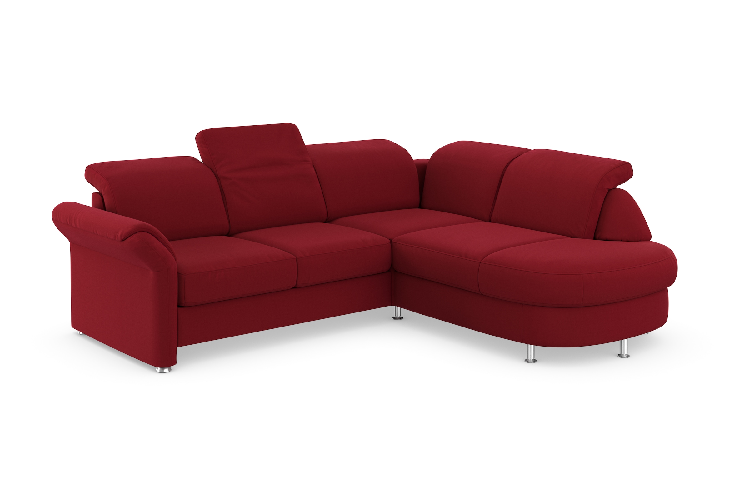 sit&more Ecksofa »Apulia L-Form«, wahlweise Bettfunktion, Bettkasten und Kopf- und Armteilverstellung