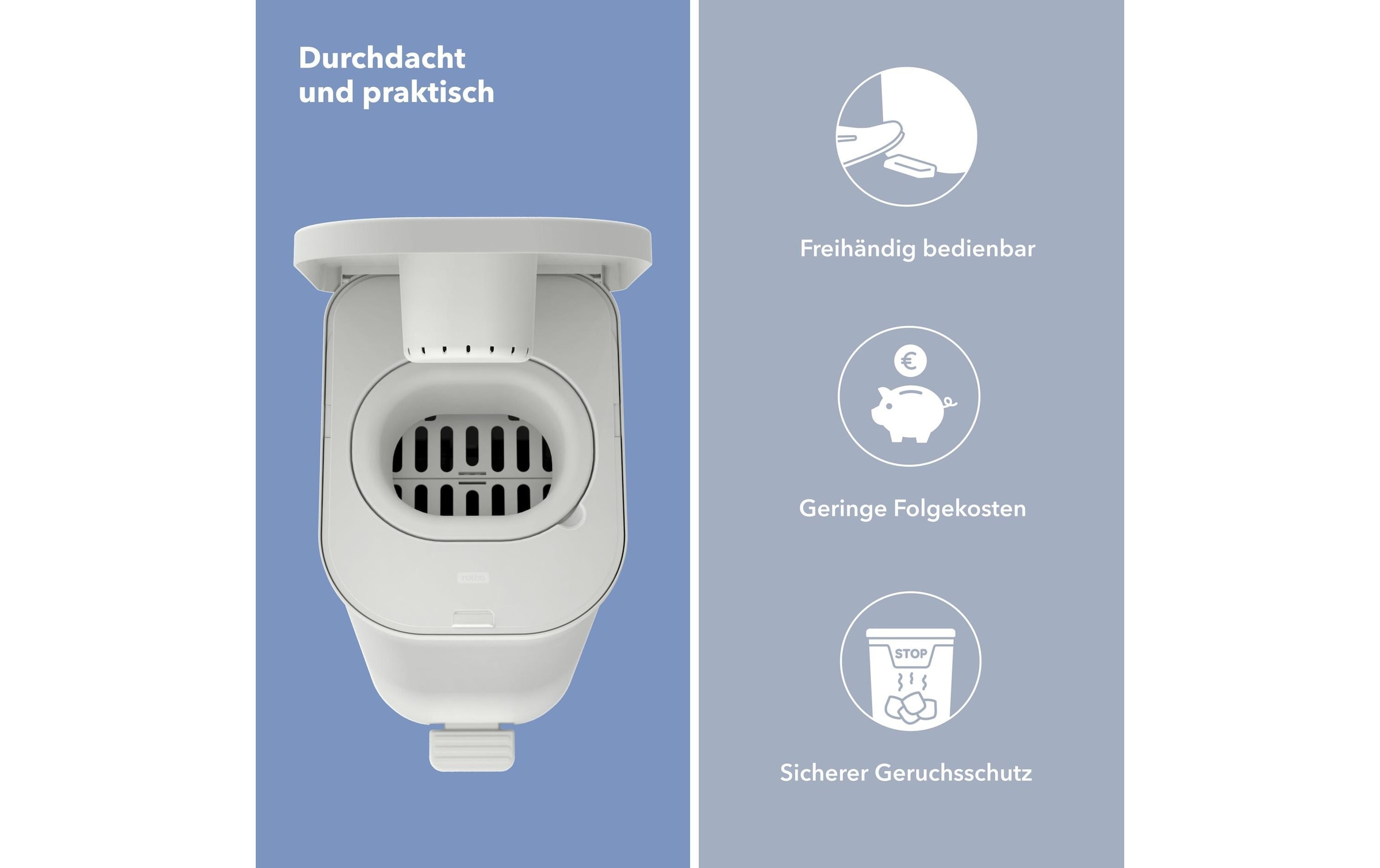 Rotho Babydesign Seau à couches »Yuma Bär Ahoi 35 l«