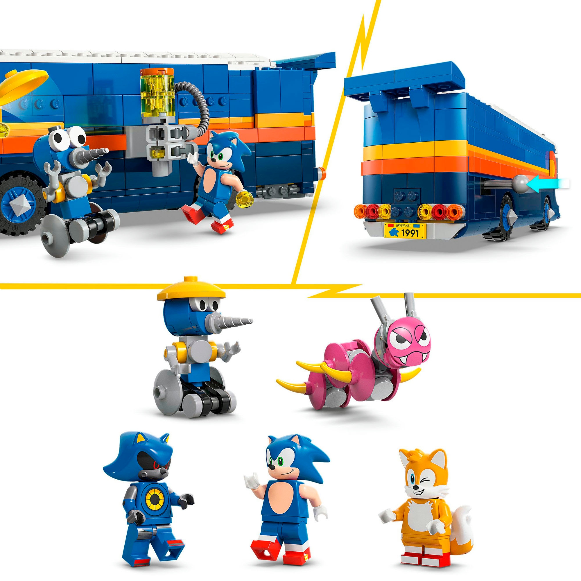 LEGO® Pions de construction »Team Sonics Kommando-Truck (77006), LEGO Sonic« fabriqué en Europe