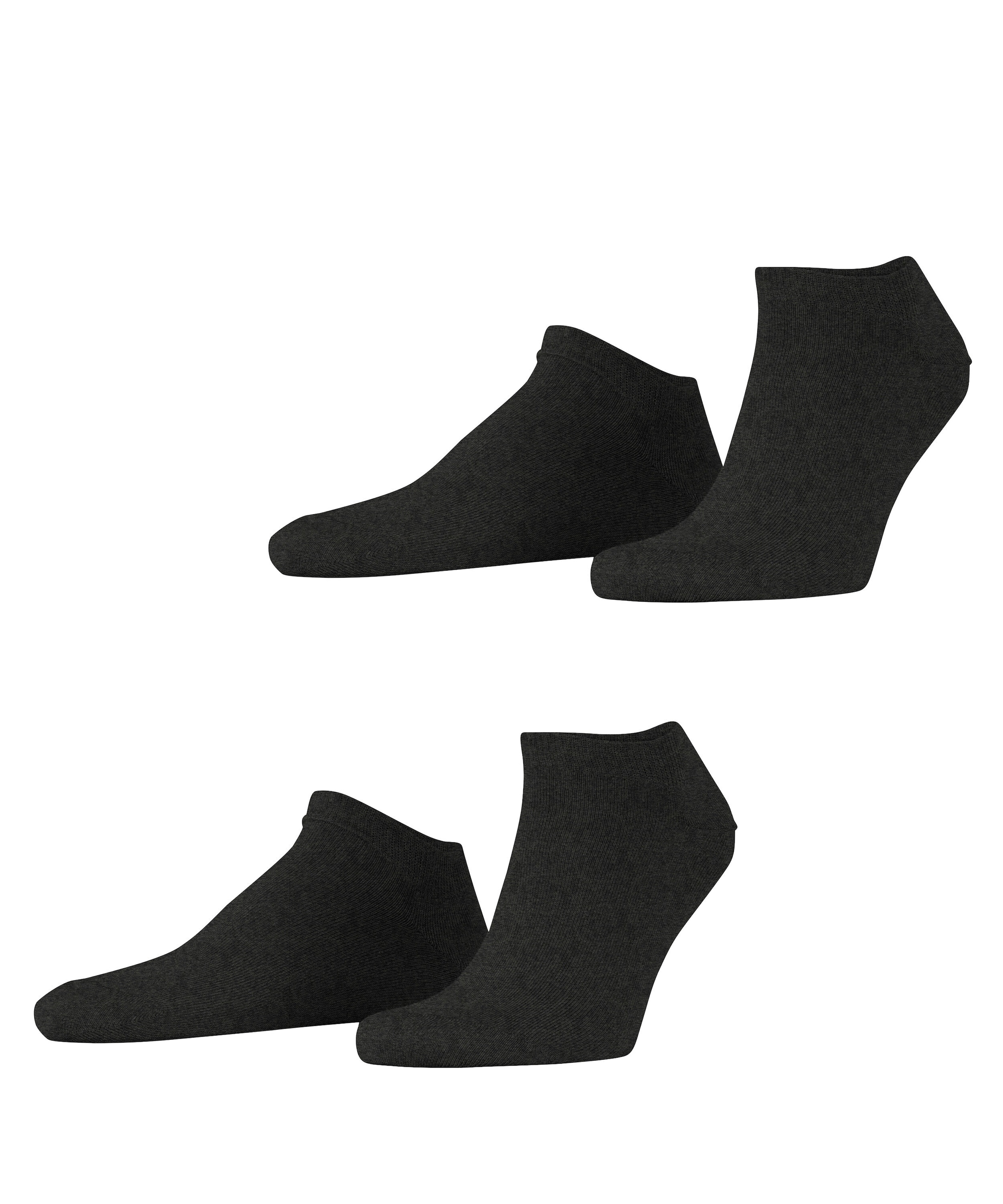 Esprit »Basic Uni« 2 paires,  doux, chaussettes unies, bord étroit