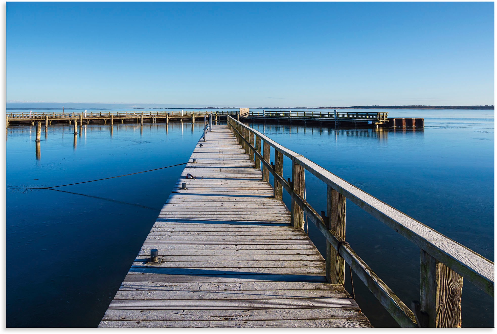 Image of Artland Wandbild »Hafen auf dem Fischland-Darss Dierhagen«, Seebilder, (1 St.), in vielen Grössen & Produktarten - Alubild / Outdoorbild für den Aussenbereich, Leinwandbild, Poster, Wandaufkleber / Wandtattoo auch für Badezimmer geeignet bei Ackermann Ver