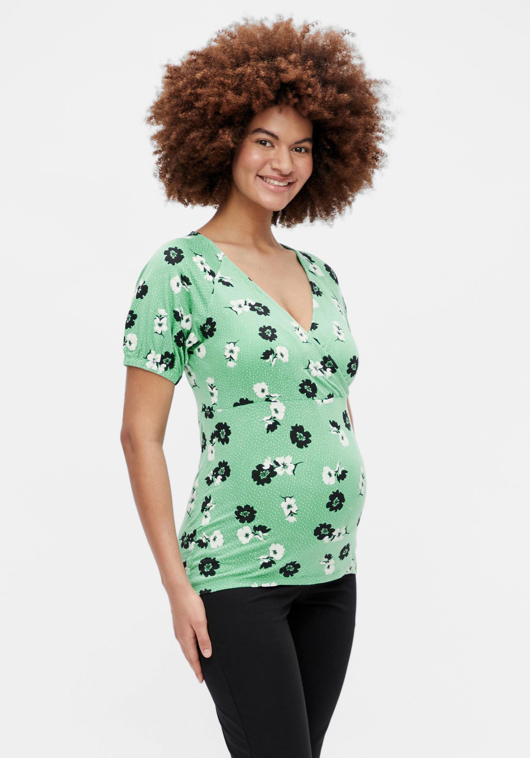 Image of Mamalicious Umstandsshirt »MLLOVELY«, in Wickel-Optik bei Ackermann Versand Schweiz